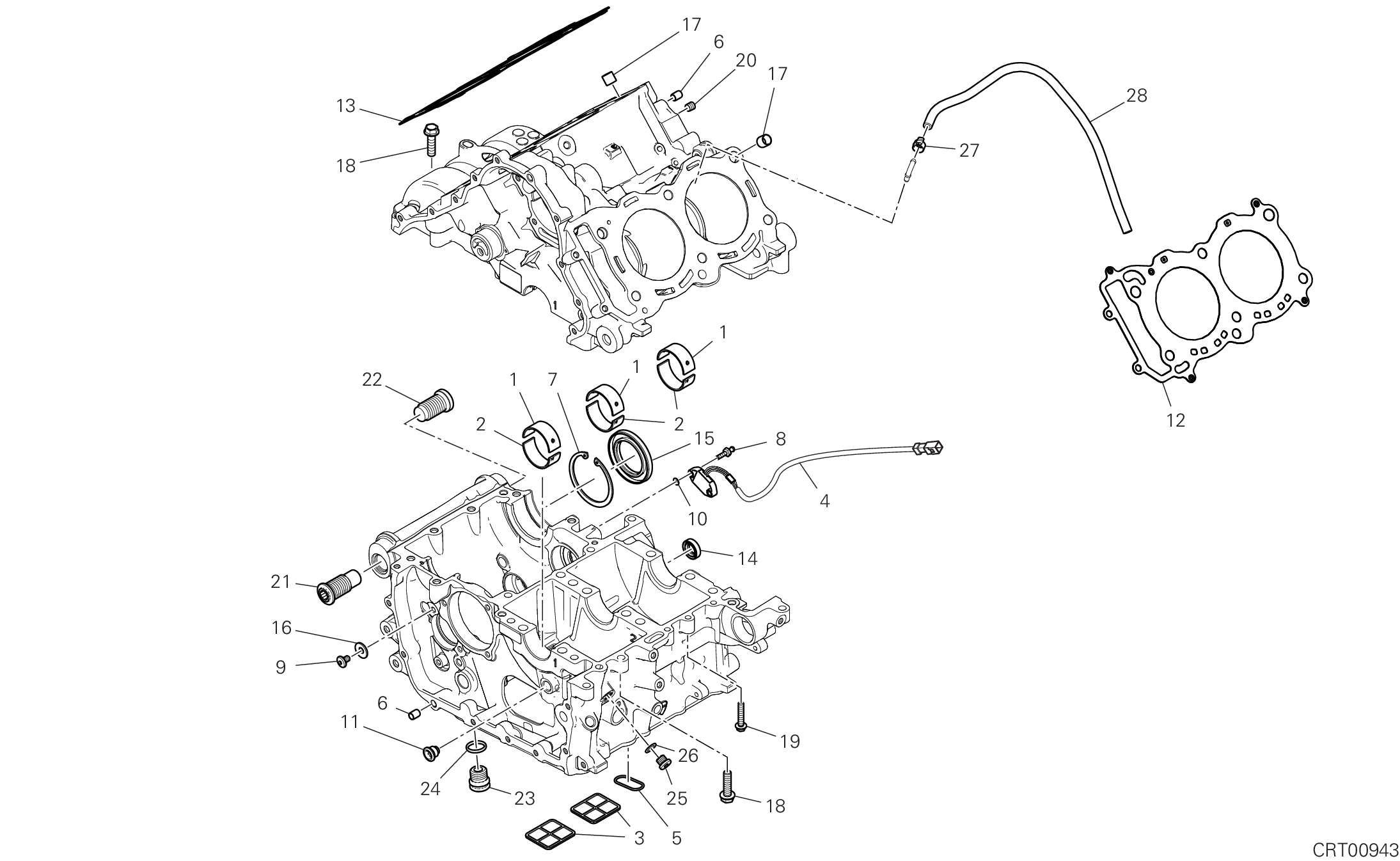 09B PAIRE DE DEMI CARTERS POUR SUPERBIKE PANIGALE V4 R 2023