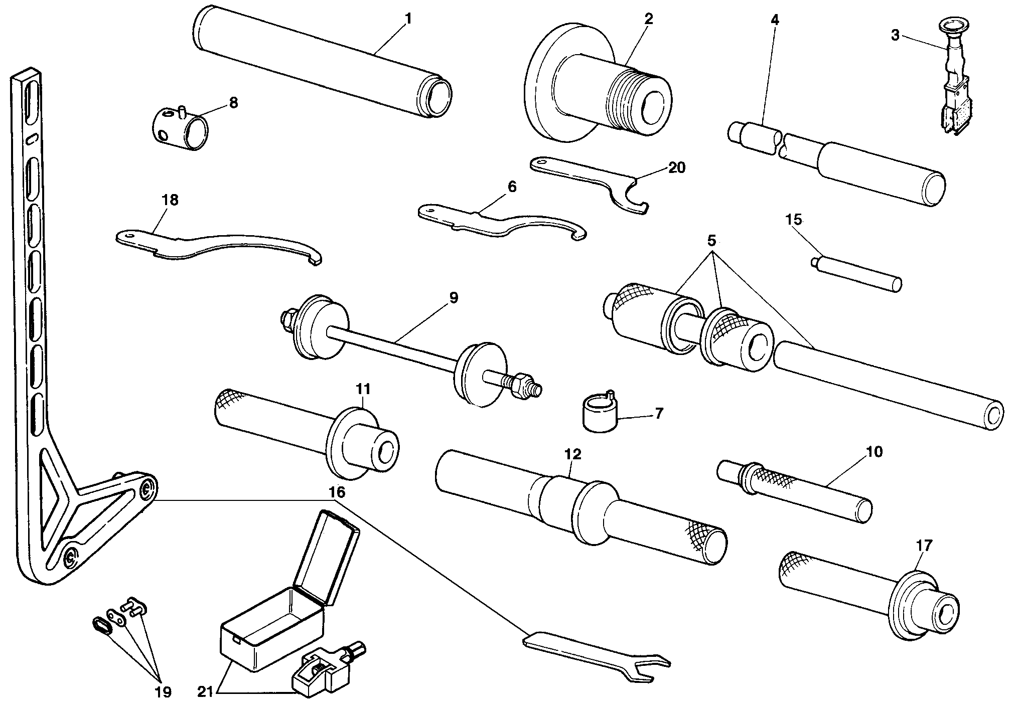 101 OUTILS DASSISTANCE CADRE POUR SUPERBIKE 916 R 1998