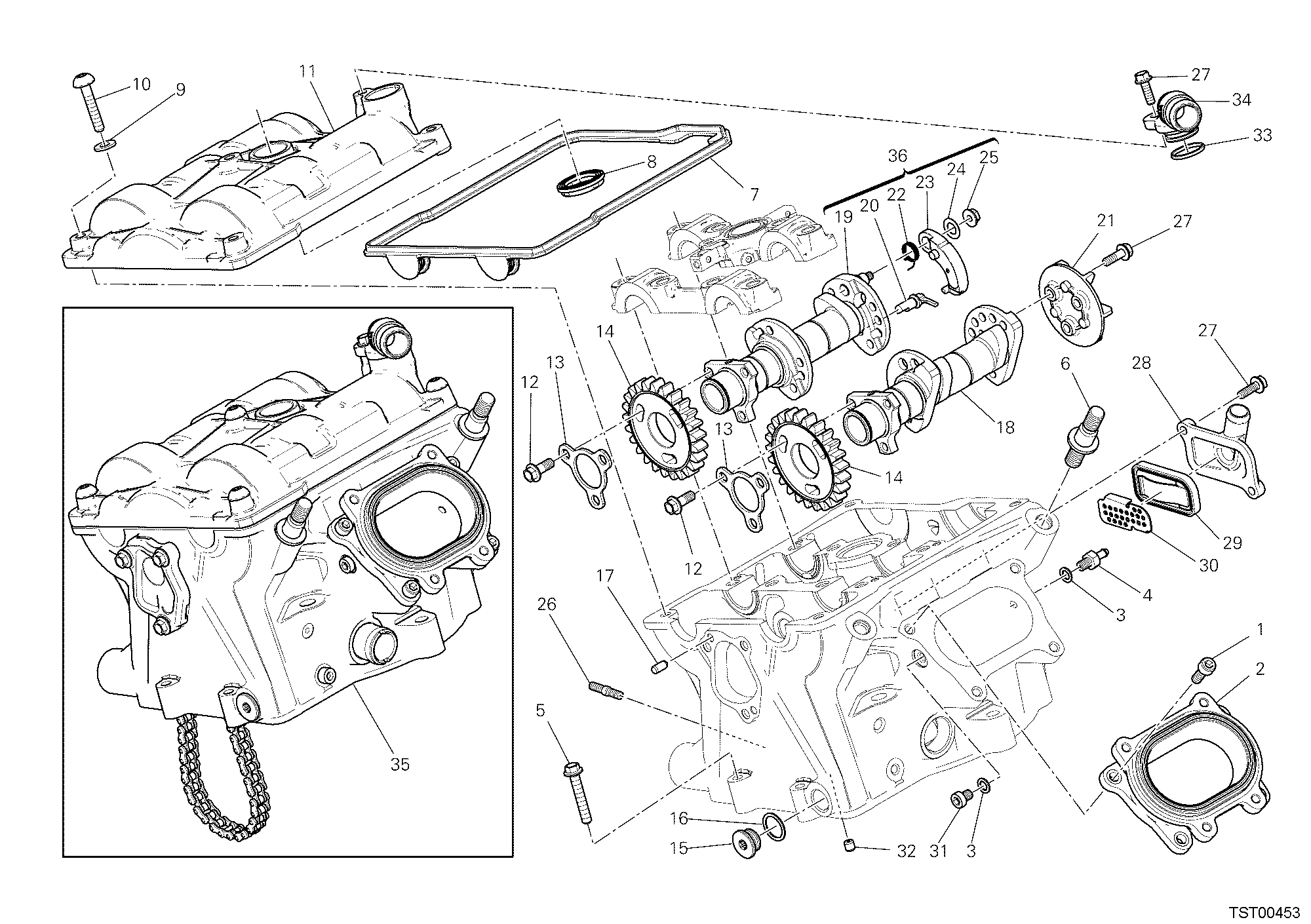 13A CULASSE VERTICAL POUR SUPERBIKE 1199 PANIGALE 2012