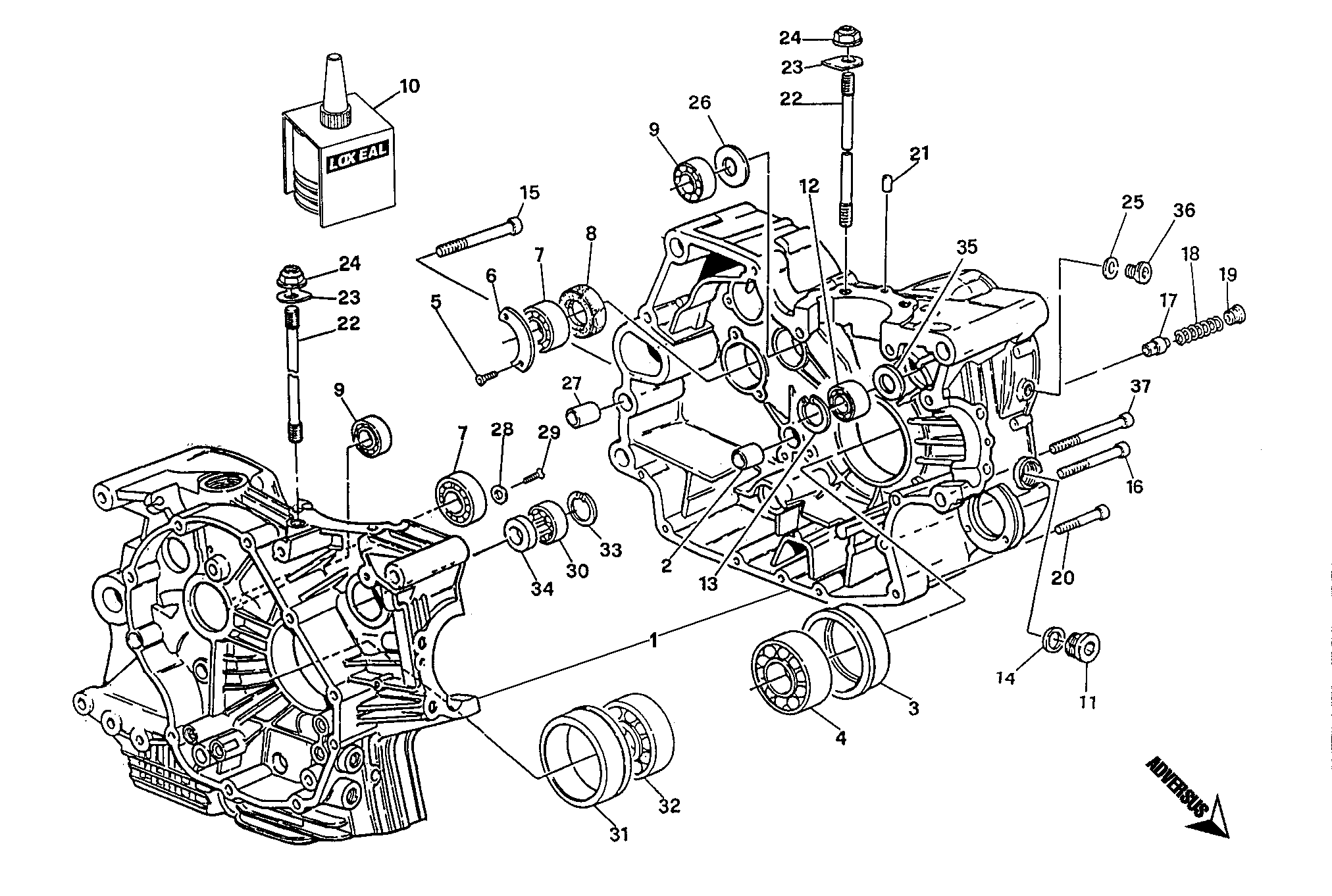 010 CARTER MOTEUR POUR SUPERBIKE 916 SENNA 1994