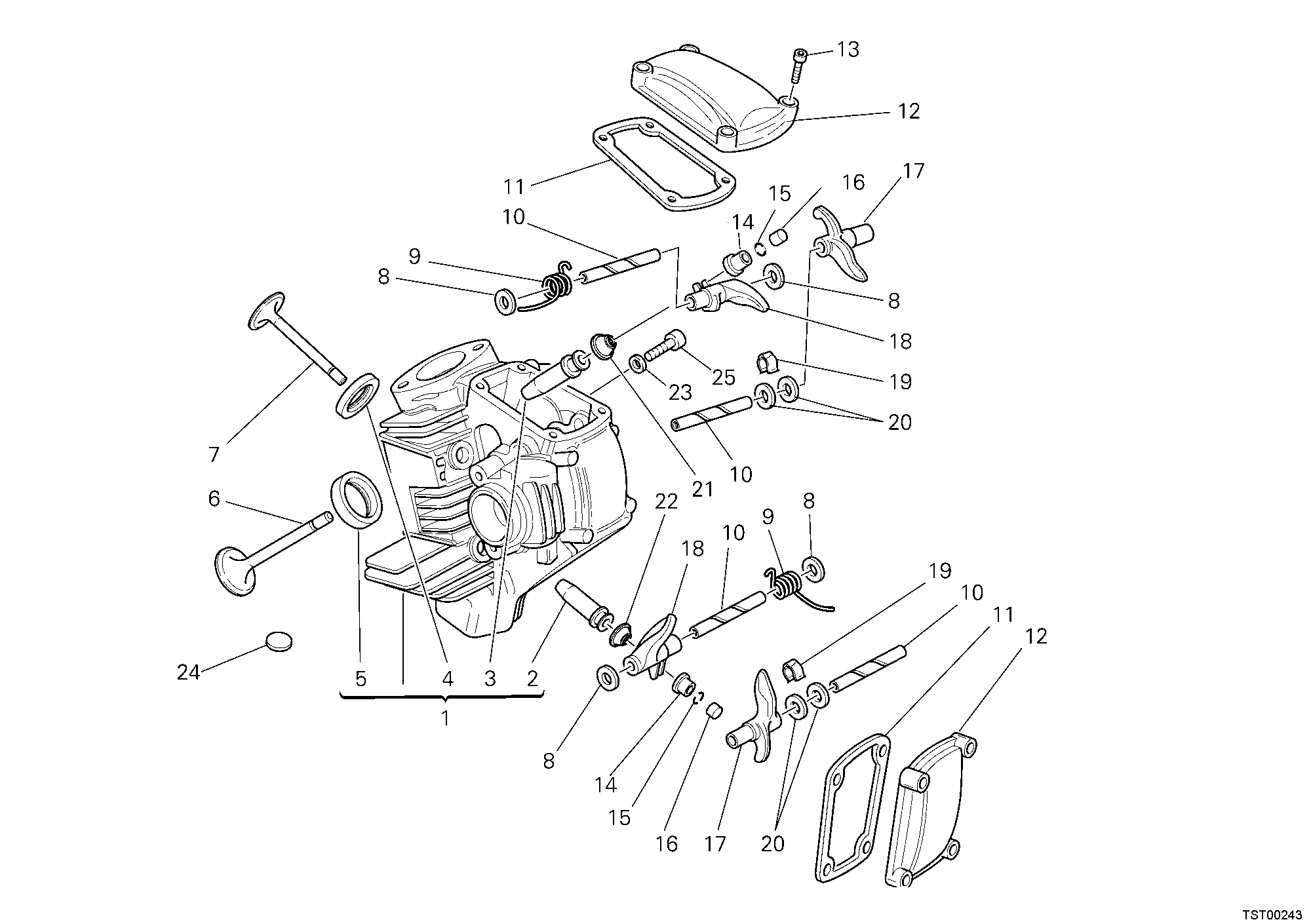 015 CULASSE HORIZONTALE POUR MULTISTRADA 620 2006