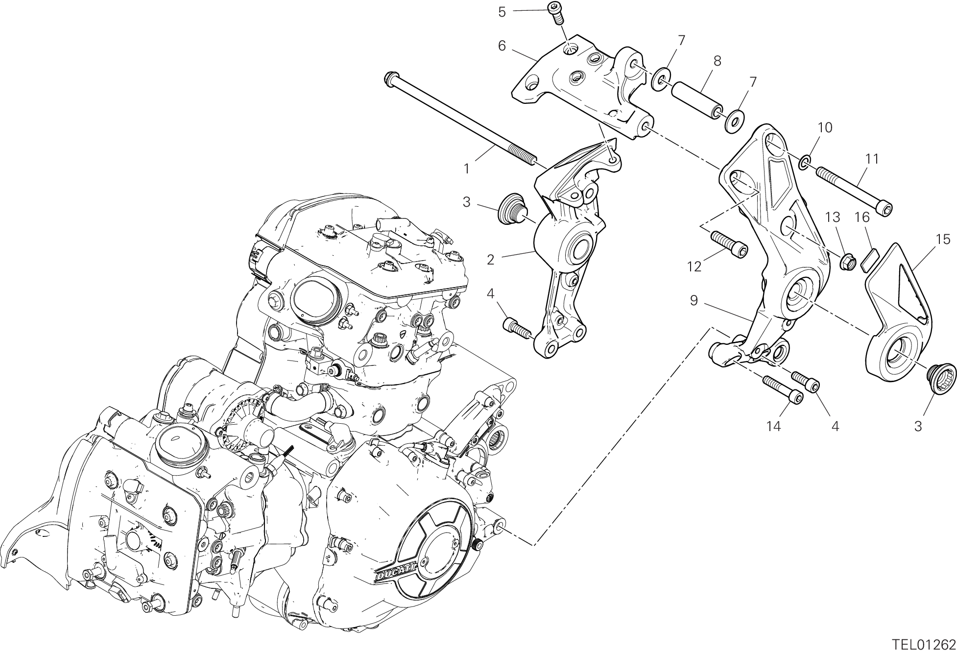 32D ENSEMBLE PLAQUES CADRE POUR DIAVEL 1260 S 2019