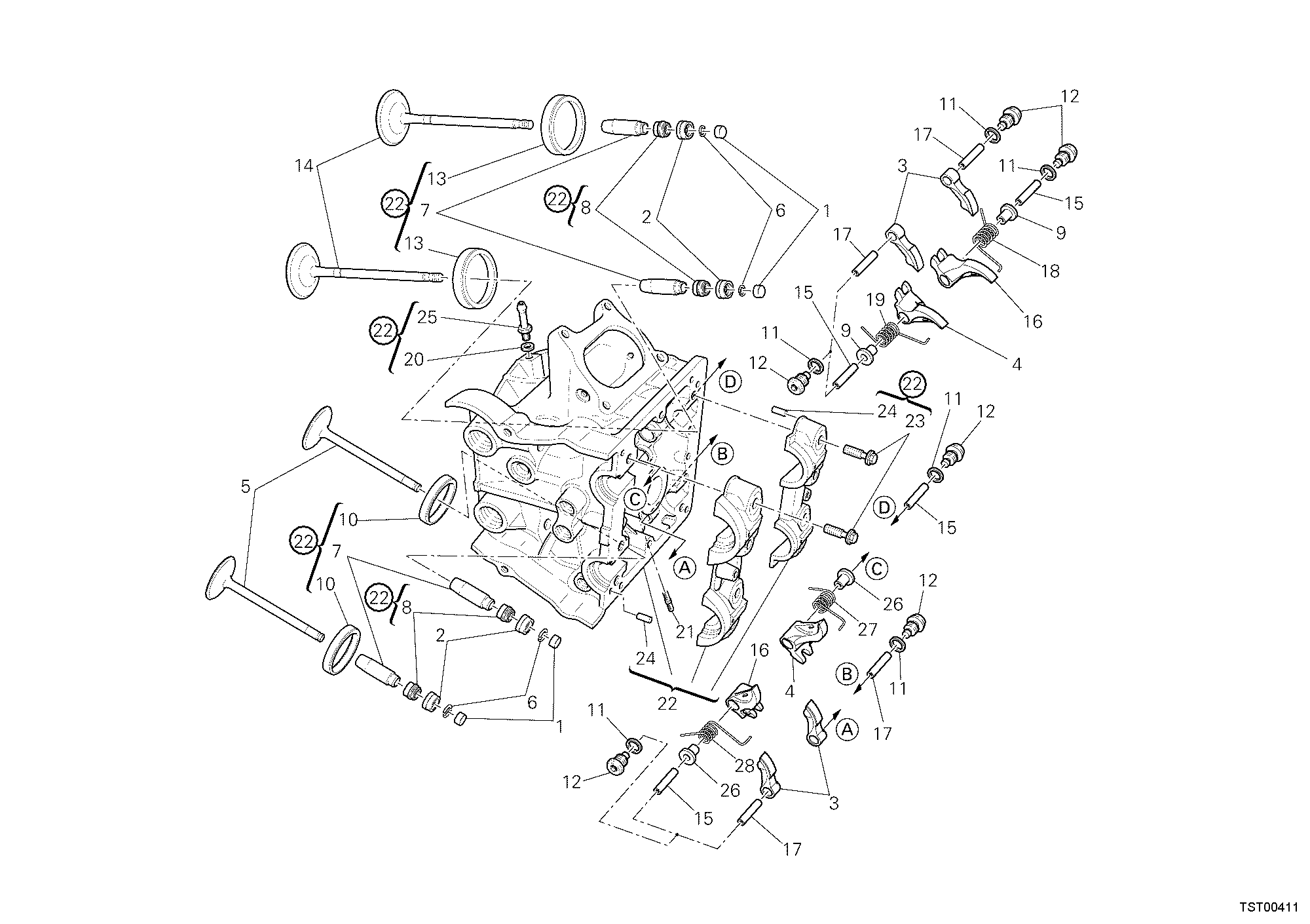 015 CULASSE HORIZONTALE POUR SUPERBIKE 848 EVO 2013