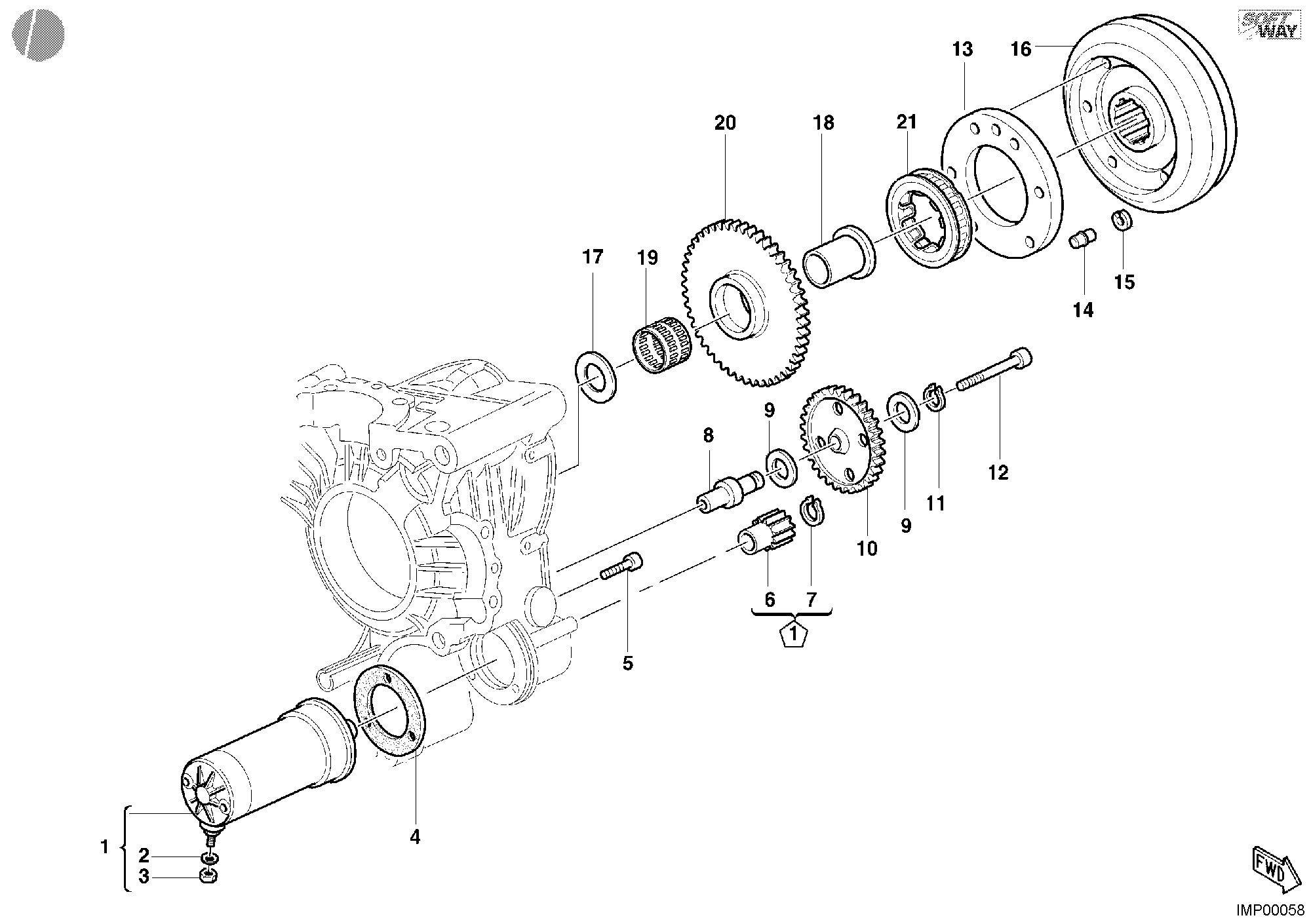 012 DEMARREUR ELECTRIQUE POUR SUPERBIKE 748 E 2002