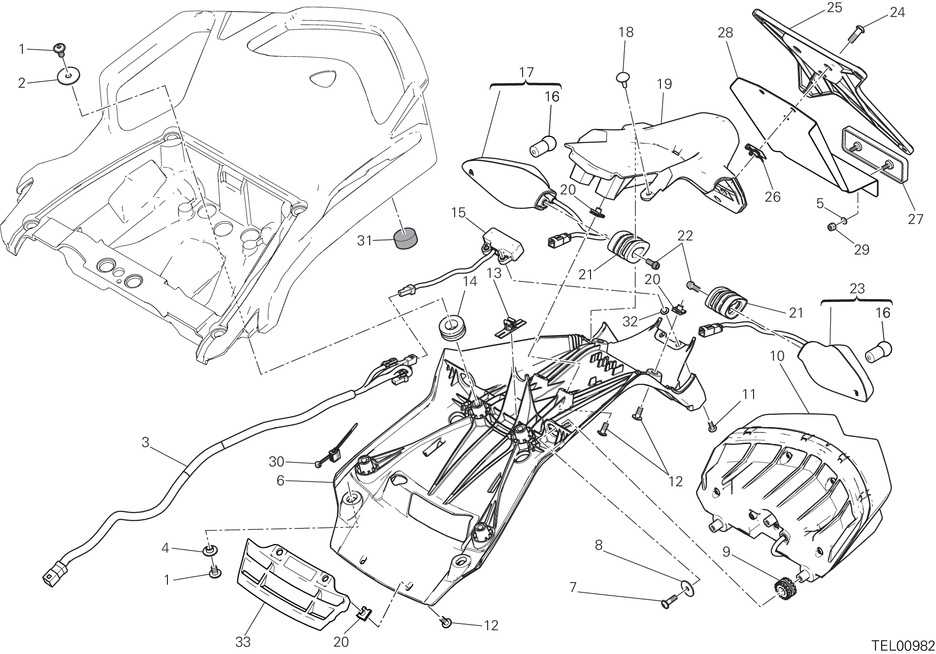 27A PORTE BALAI POUR MULTISTRADA 950 2017