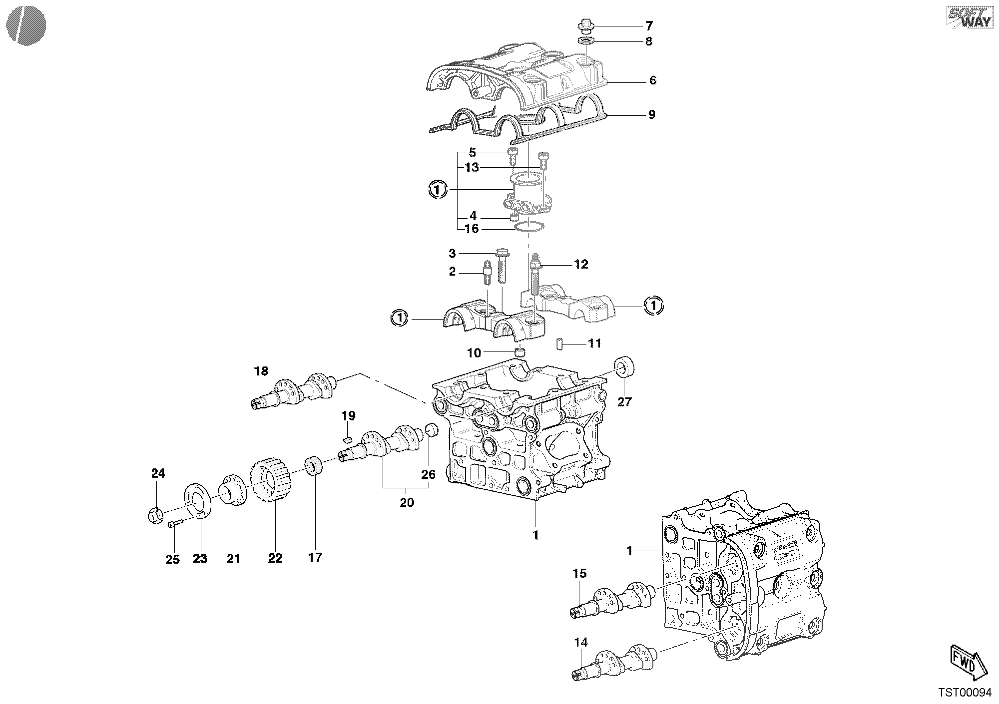 015 CULASSE POUR SUPERBIKE 998 S BOSTROM 2002
