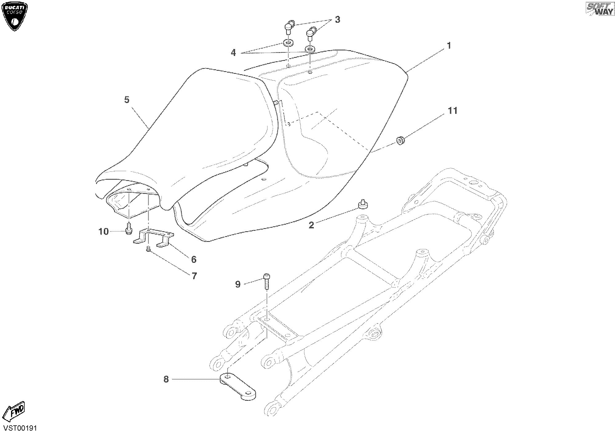 035 SELLE POUR SUPERBIKE 998 RS 2003