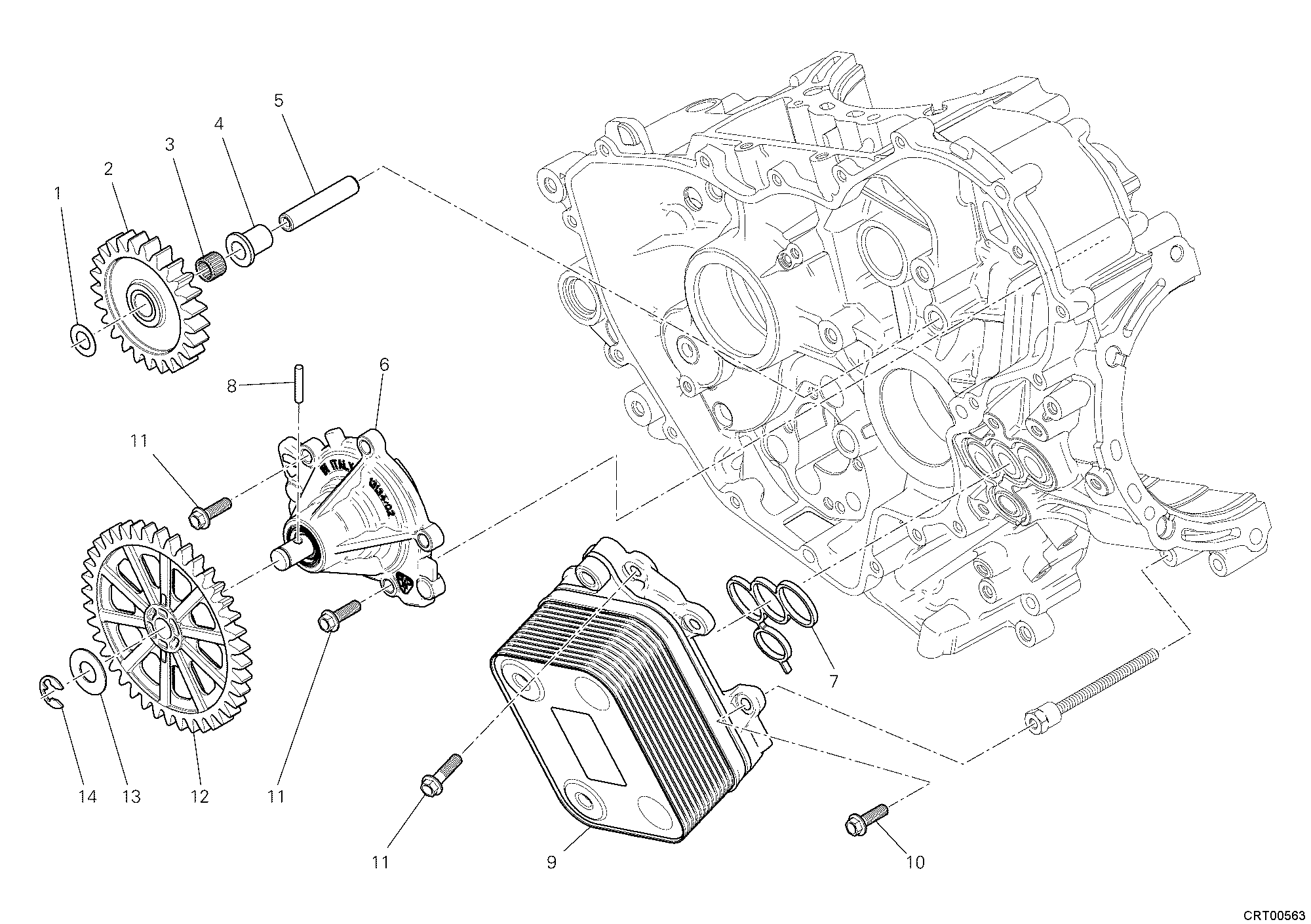 011 COUVERCLE GENERATEUR POMPE EAU POUR SUPERBIKE 1199 PANIGALE S TRICOLORE 2012
