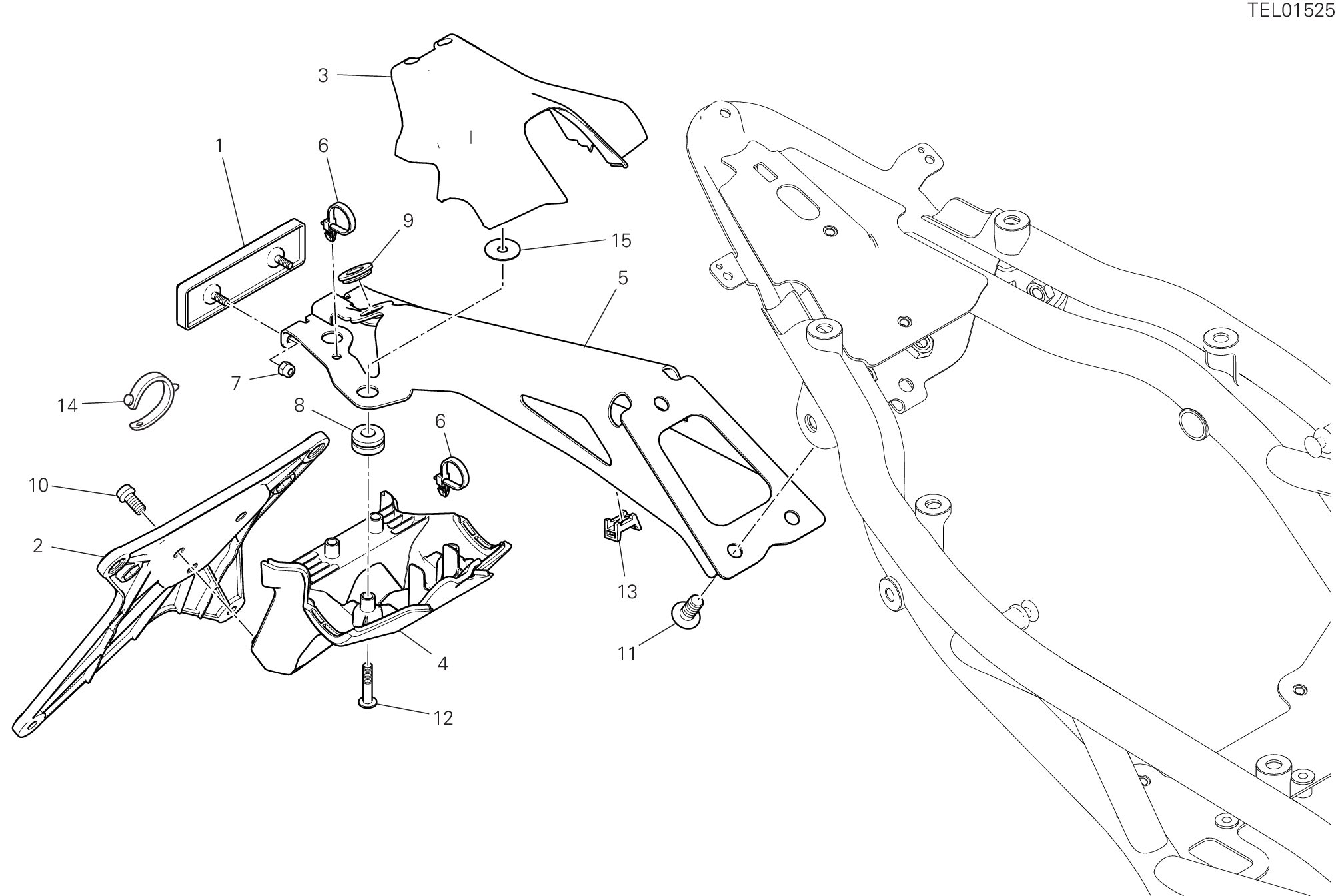 20A PORTE BALAI POUR HYPERMOTARD 950 RVE 2024
