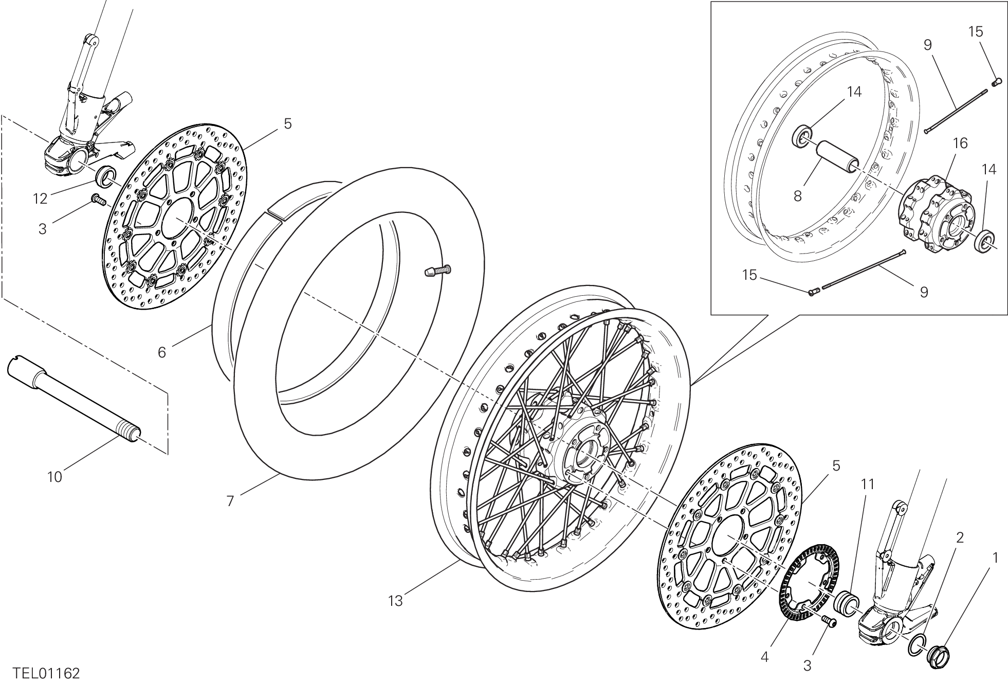 28A ROUE AVANT POUR SCRAMBLER 1100 TRIBUTE PRO 2023