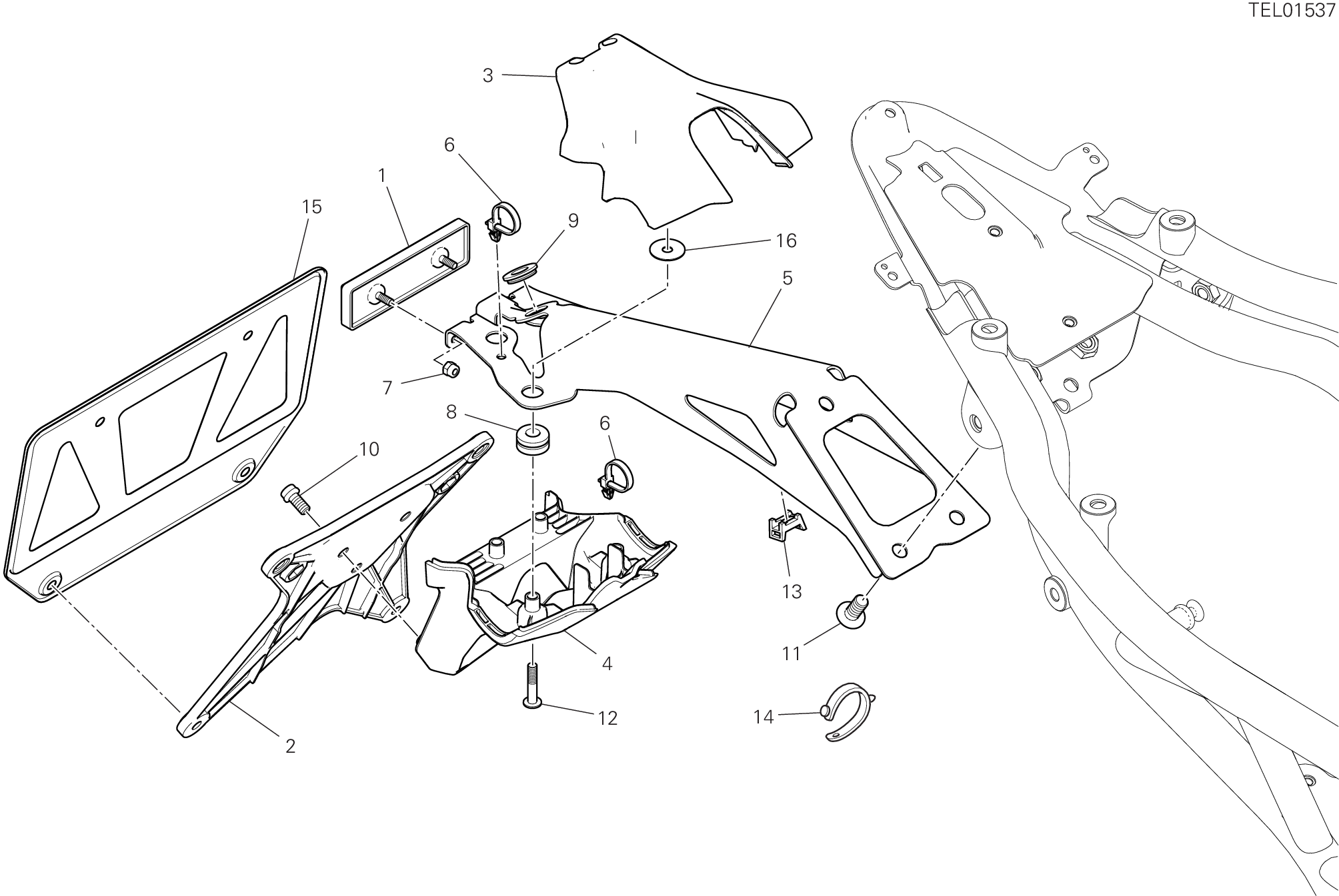 20A PORTE BALAI POUR HYPERMOTARD 950 2022