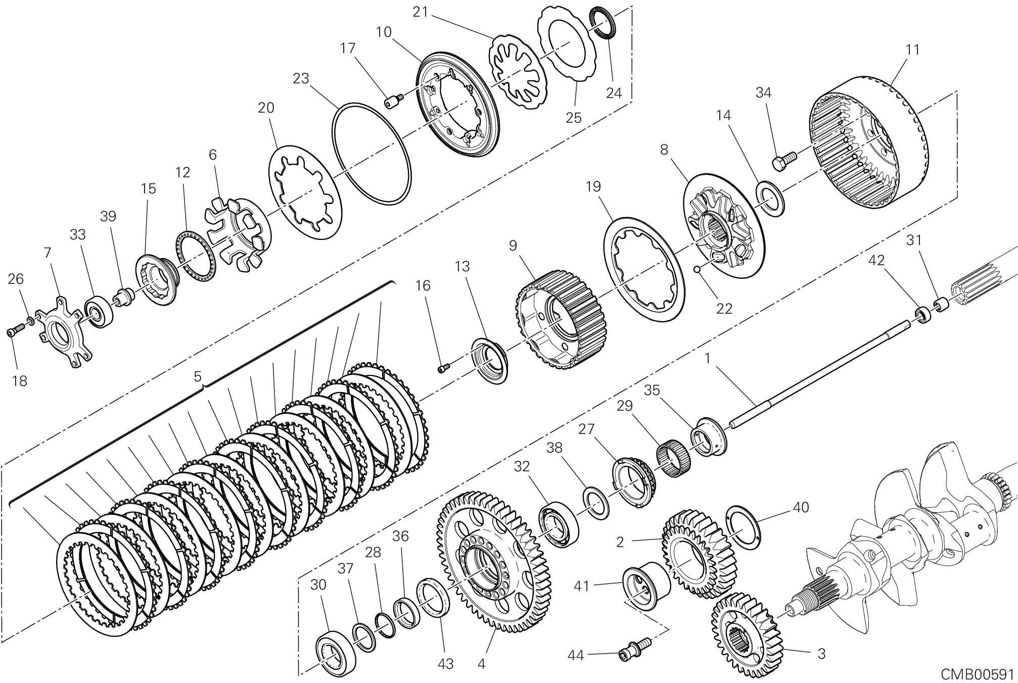 03B EMBRAYAGE POUR SUPERBIKE PANIGALE V4 R 2023