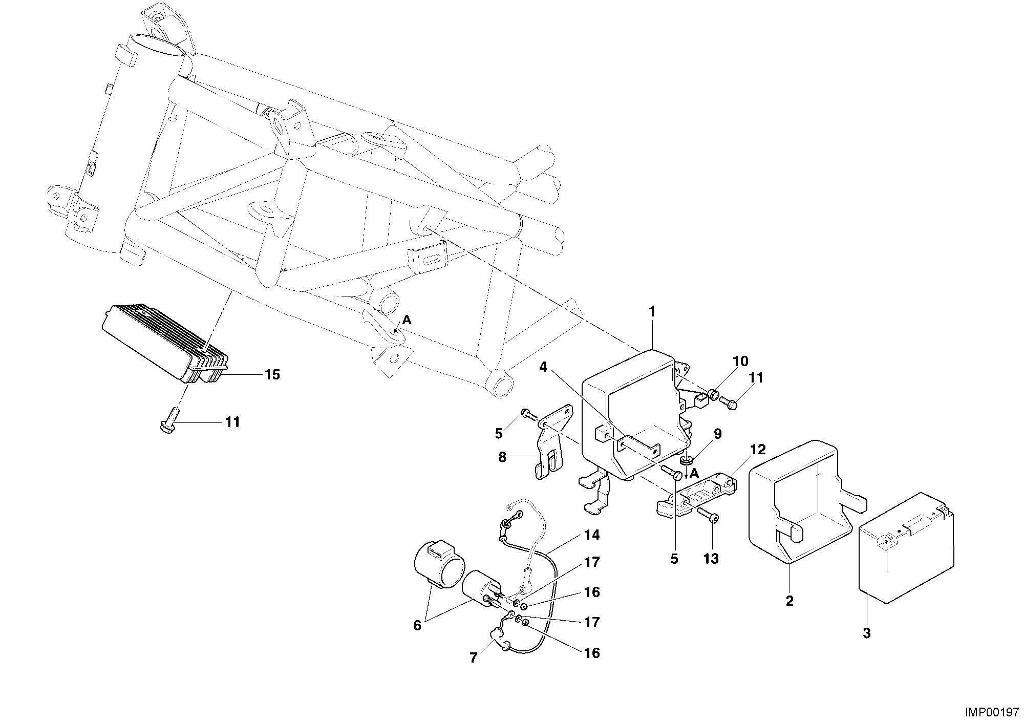 020 BATTERIE POUR MULTISTRADA 1000 S 2006