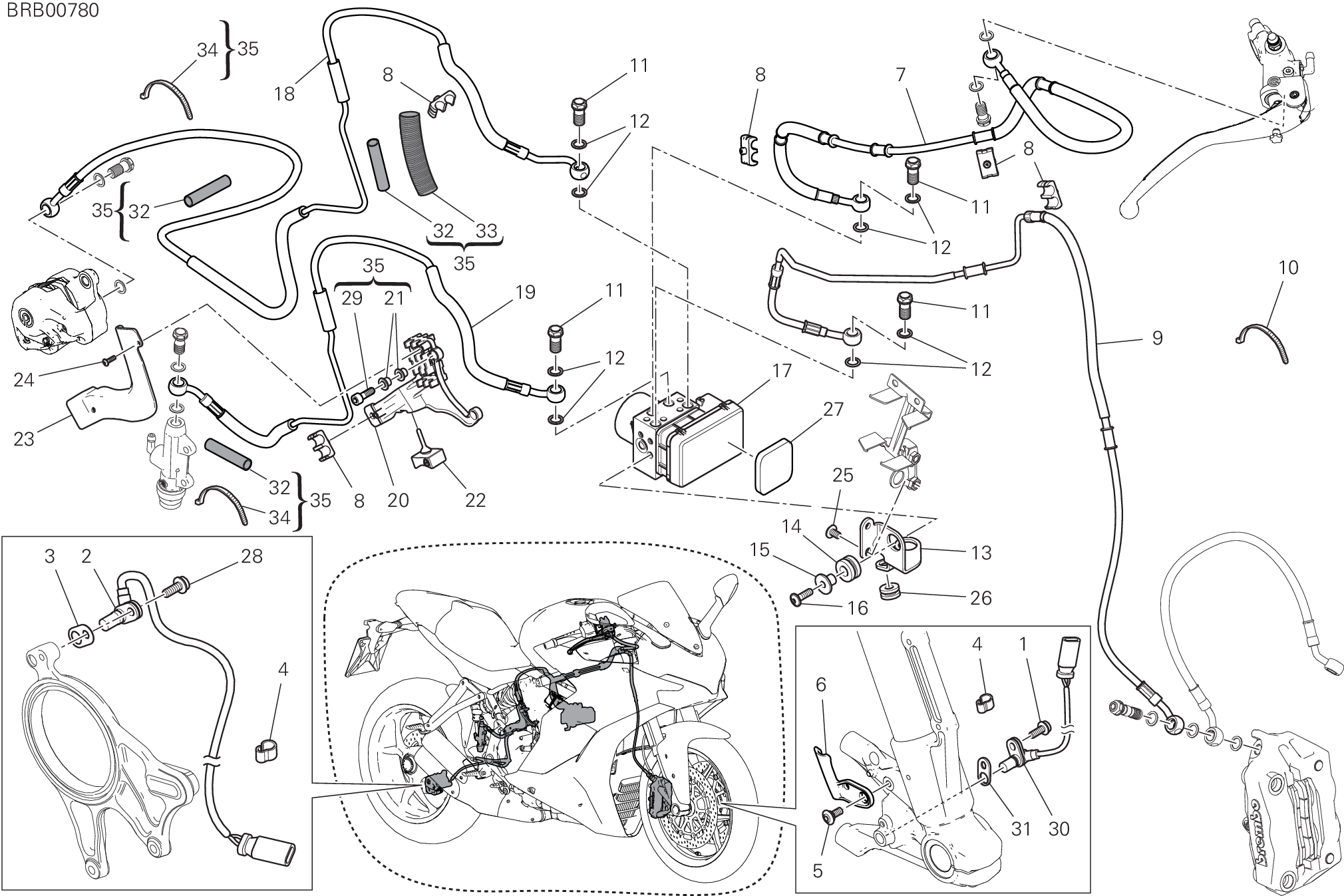 24A SYSTEME ANTIBLOCAGE DES FREINS ABS POUR SUPERSPORT 2018