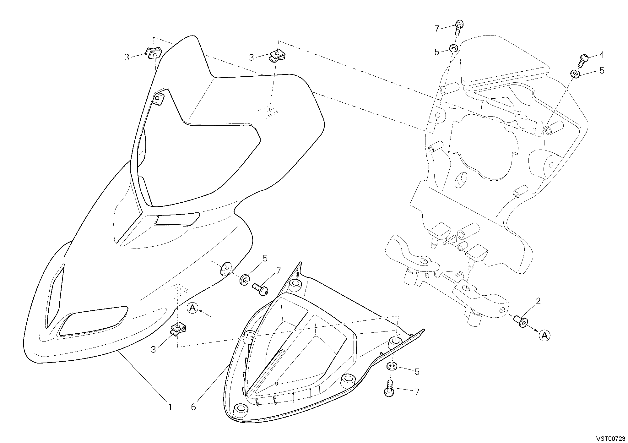 039 CAPOT AVANT POUR HYPERMOTARD 1100 EVO 2010