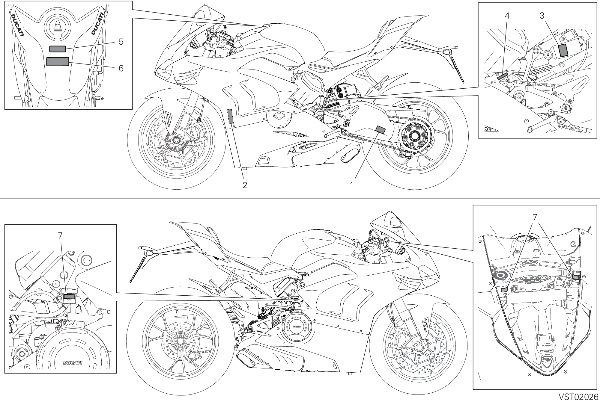 38A POSITIONNEMENT DE PLACEMENT POUR SUPERBIKE PANIGALE V4 2020