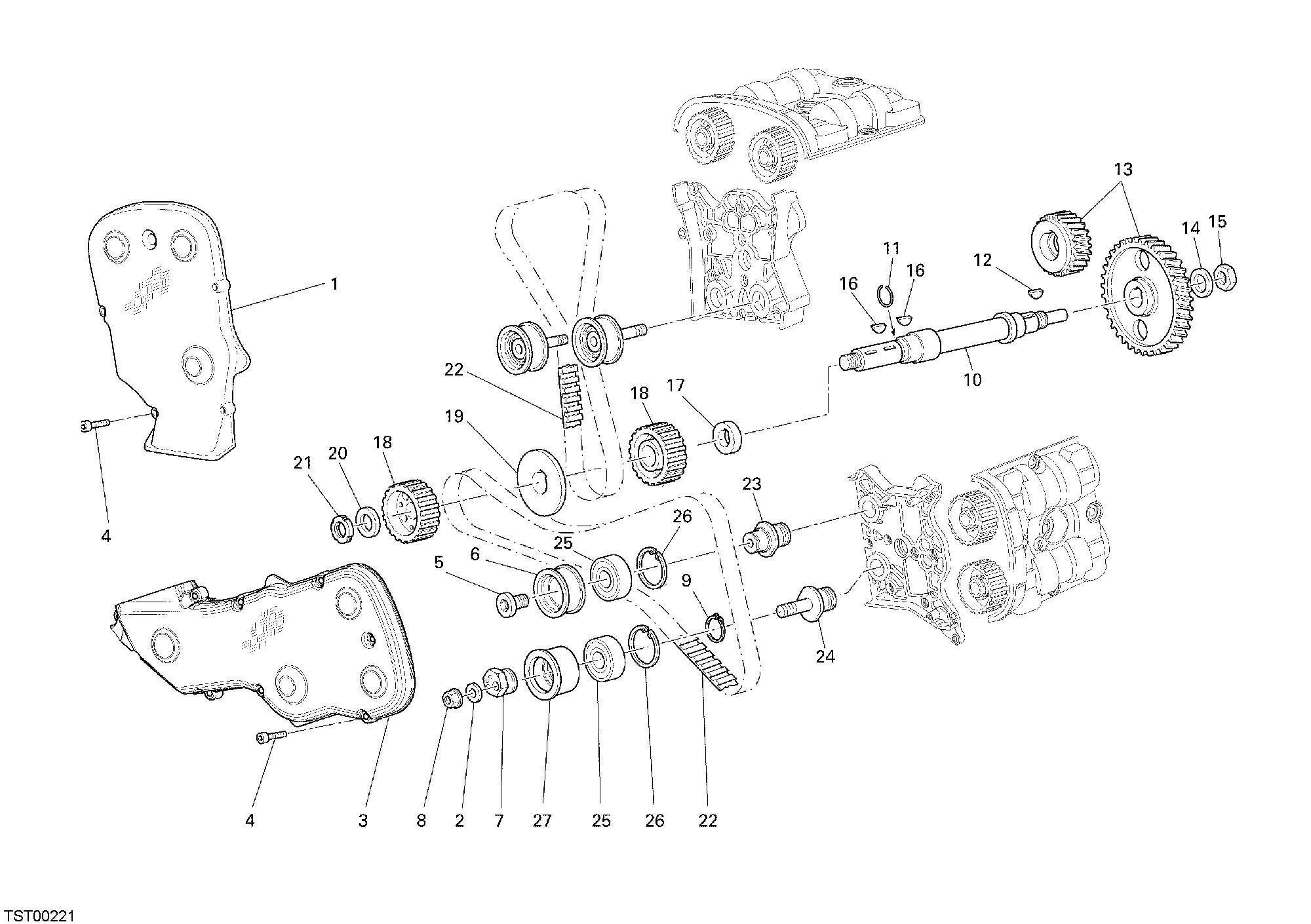 008 COURROIE DISTRIBUTION POUR MONSTER S4RS 2007