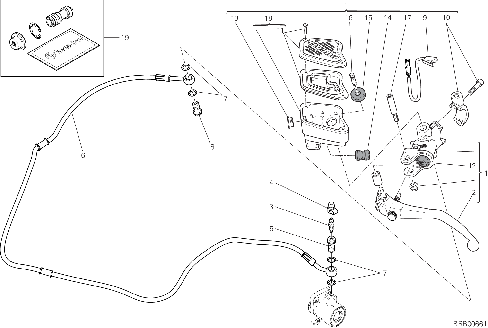 023 MAITRE CYLINDRE EMBRAYAGE POUR XDIAVEL 2016