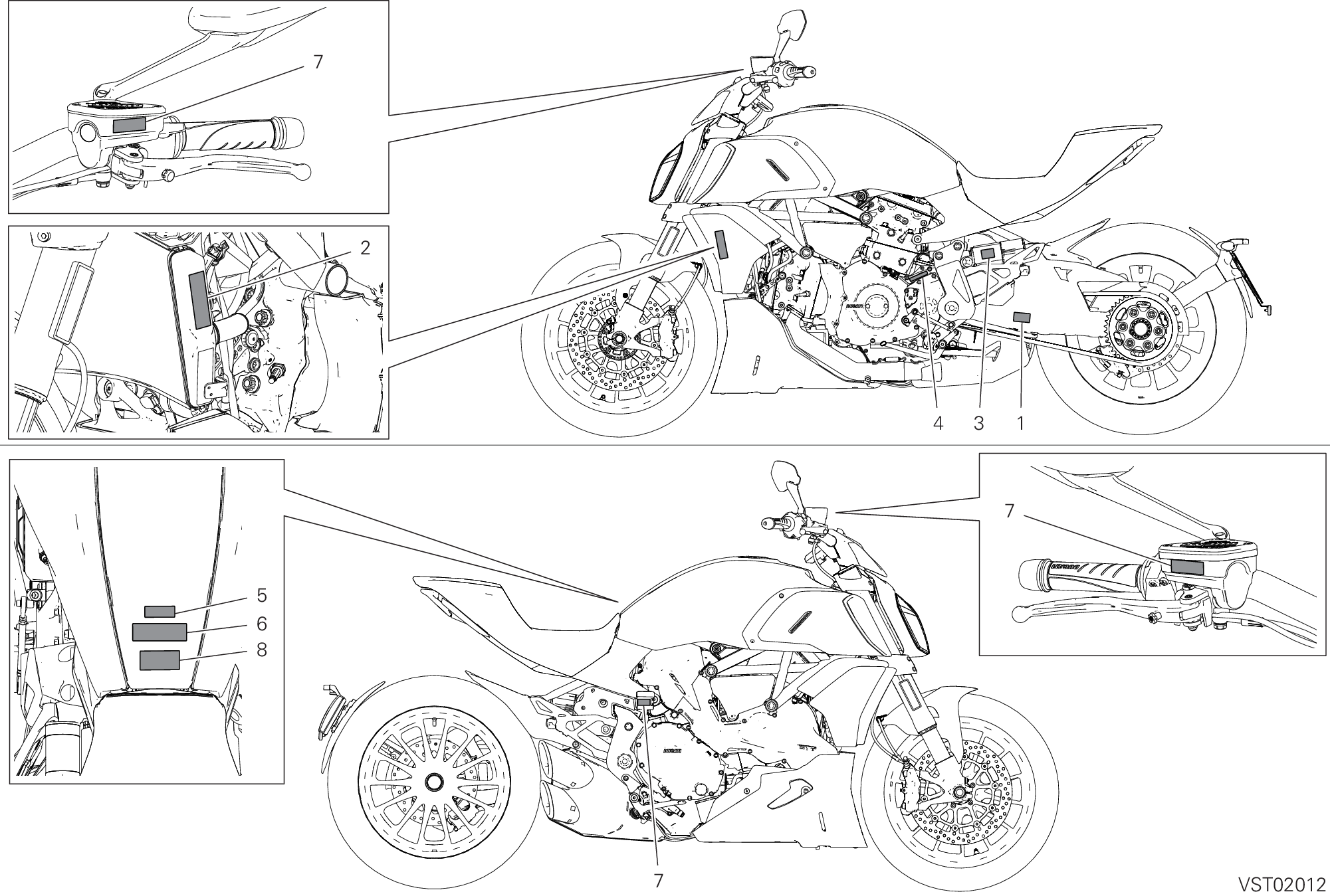 37A POSITIONNEMENT DE PLACEMENT POUR DIAVEL 1260 2019