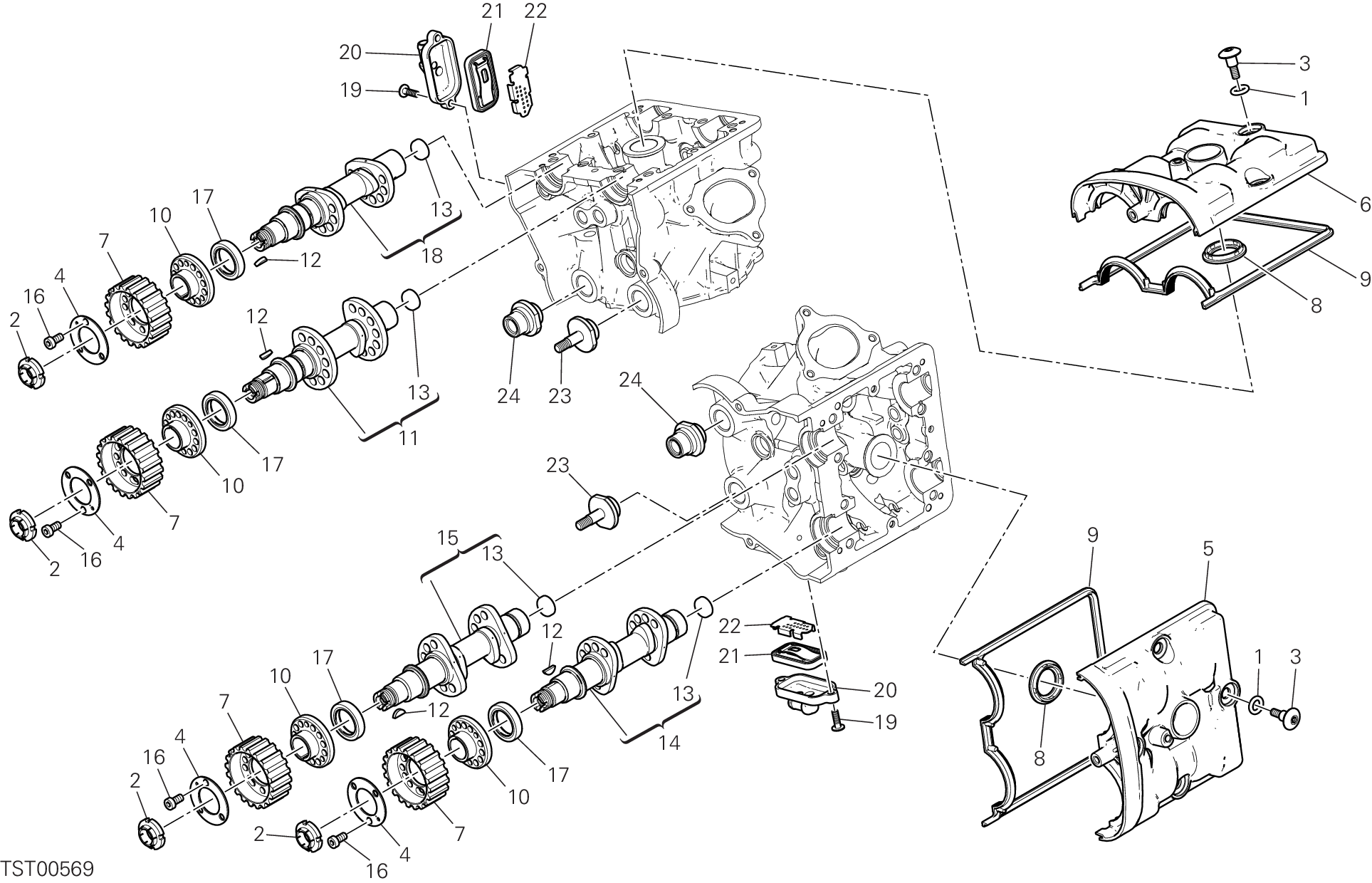 013 CULASSE DISTRIBUTION POUR HYPERMOTARD 939 SP 2016