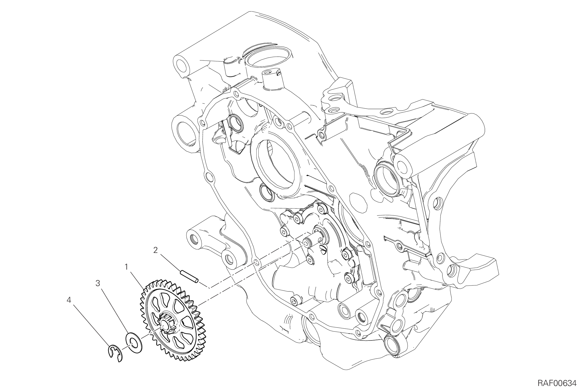 08A POMPE A HUILE COMPLETE POUR SCRAMBLER 1100 2018