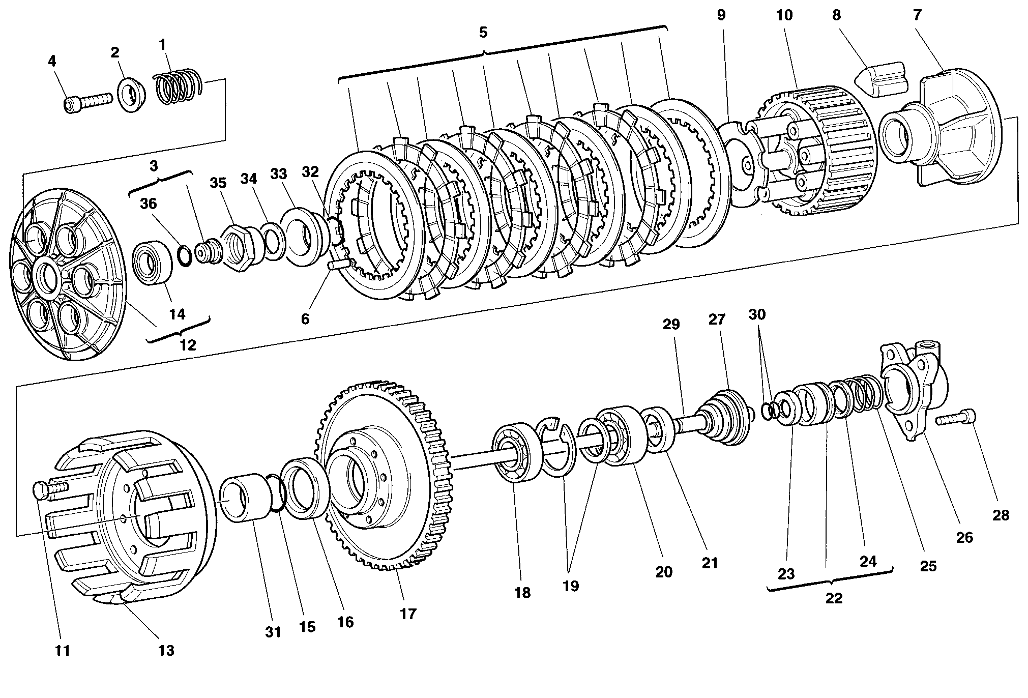 004 EMBRAYAGE POUR SUPERBIKE 916 SPS 1998