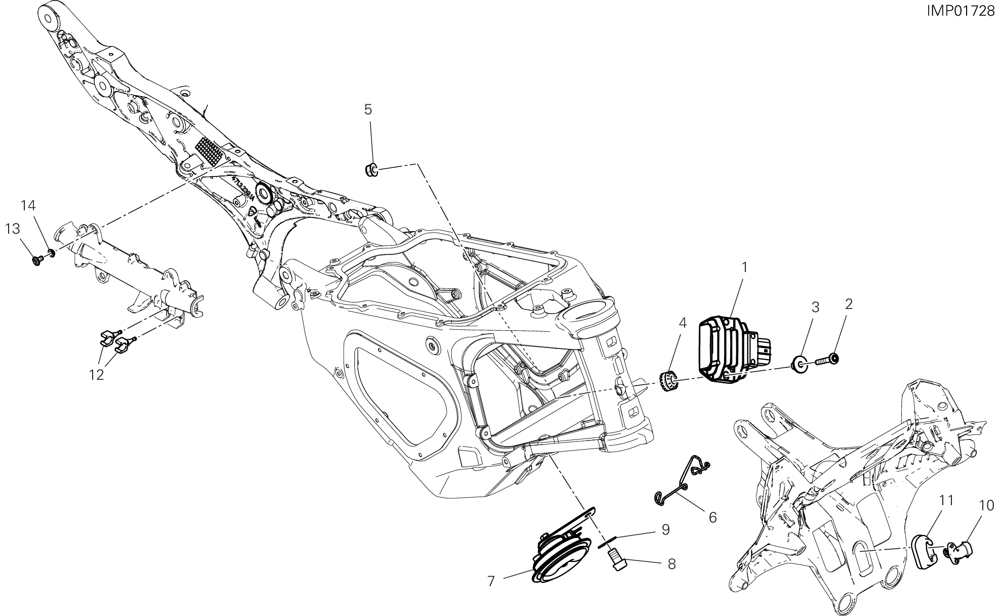 13A IMPIANTO ELETTRICO SINISTRO POUR SUPERBIKE PANIGALE V2 NEW 2025