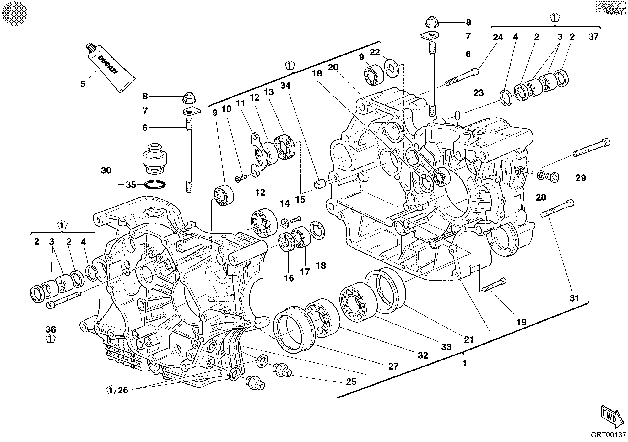 010 CARTER MOTEUR POUR SPORT TOURING ST4 2003