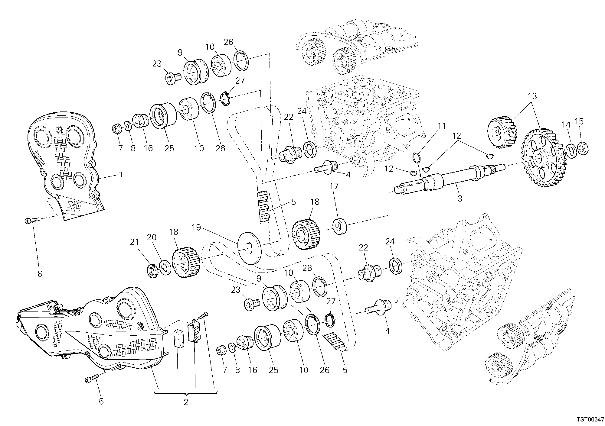 008 COURROIE DISTRIBUTION POUR SUPERBIKE 1098 R 2008