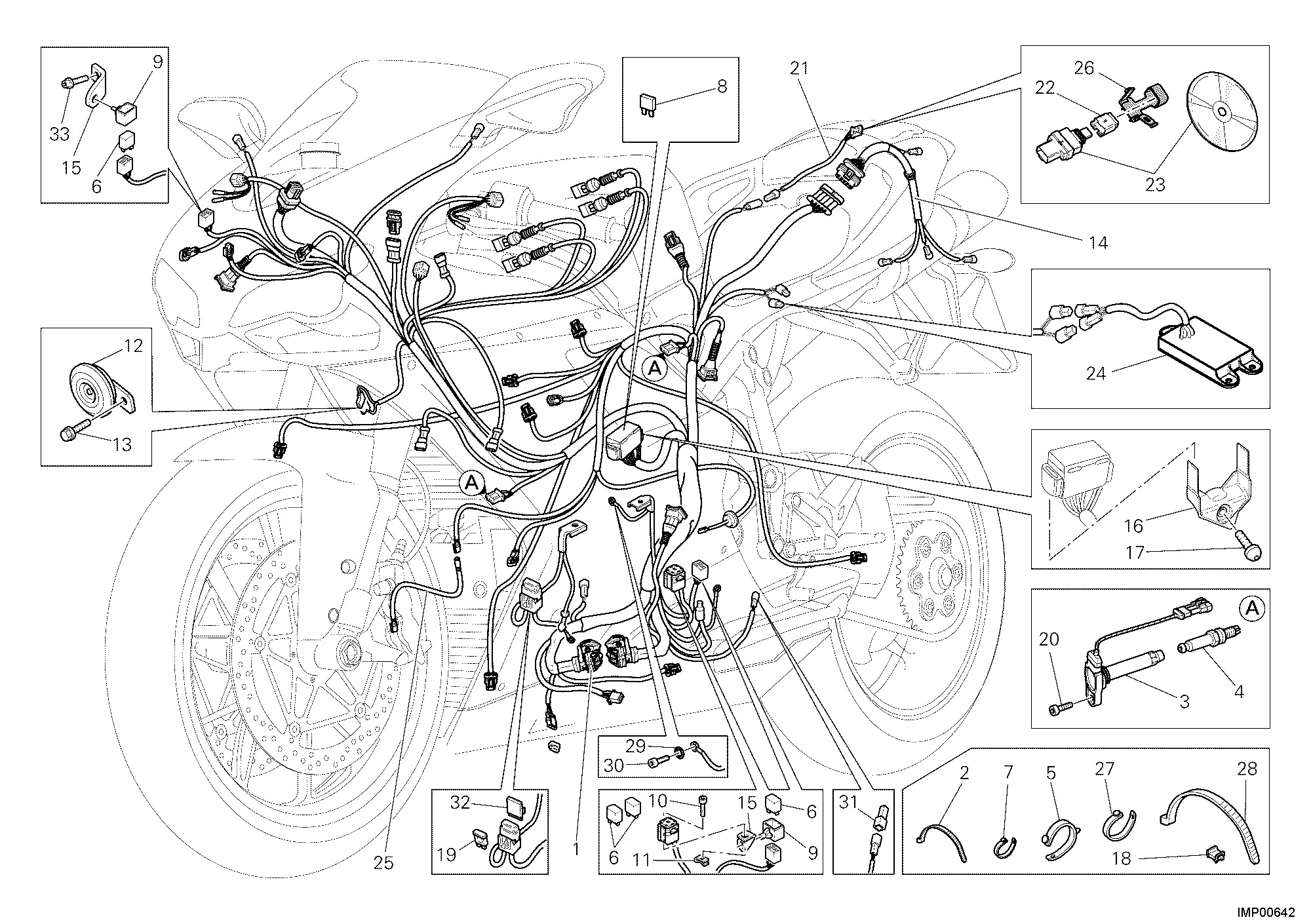 18A FAISCEAU DE FILS POUR SUPERBIKE 1198 R 2010