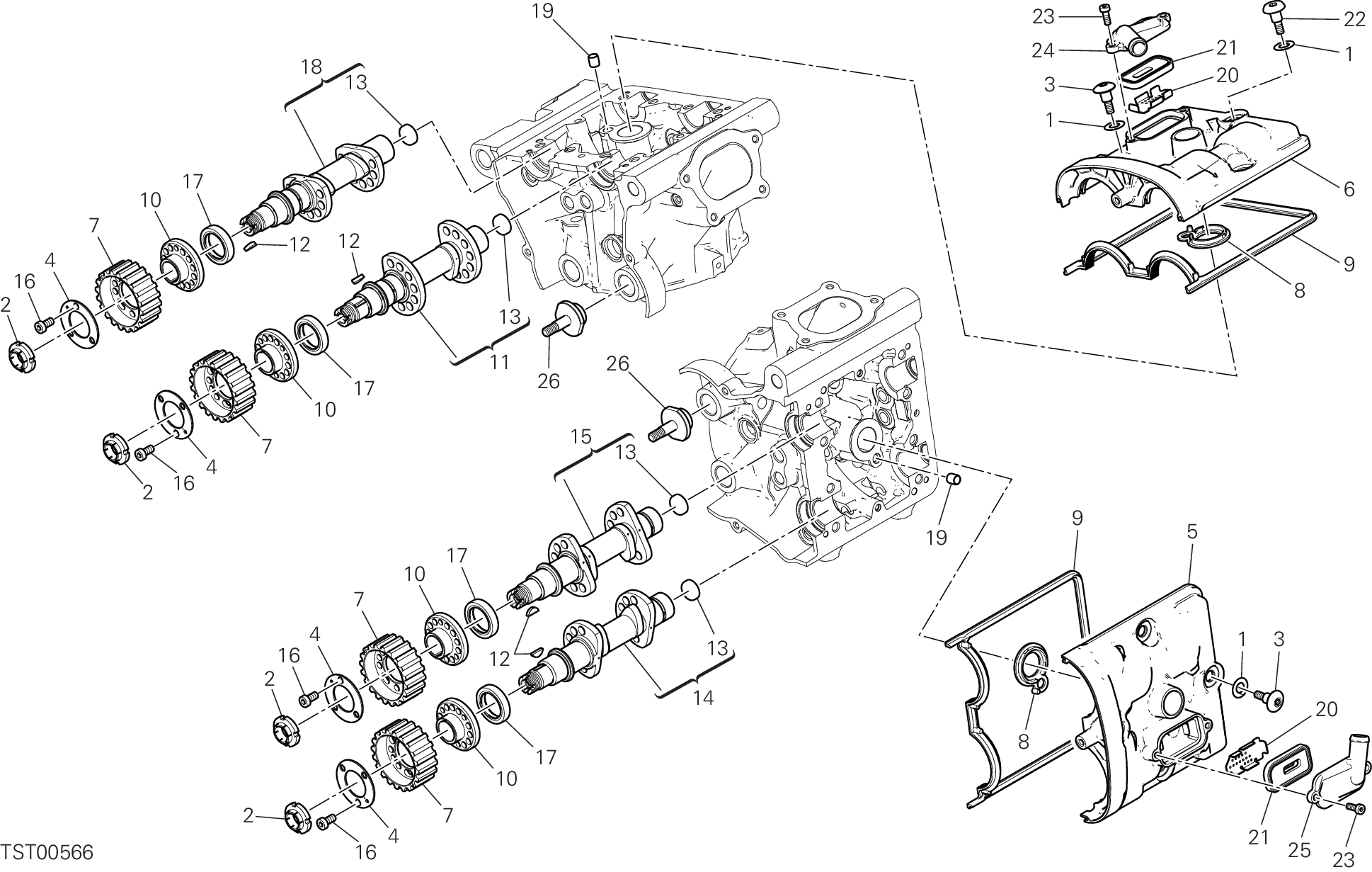 013 CULASSE DISTRIBUTION POUR MONSTER 1200 S 2021