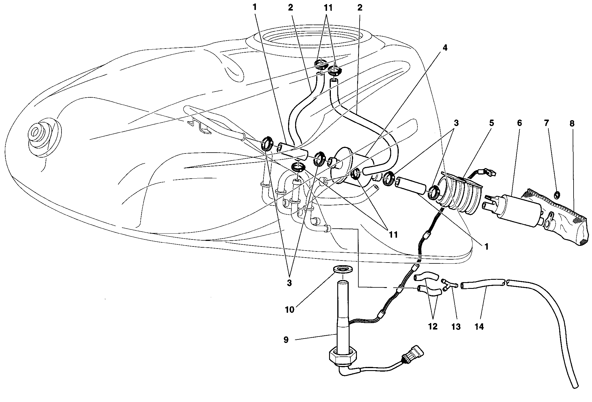 037 POMPE A CARBURANT POUR SUPERSPORT 900 SS 1998