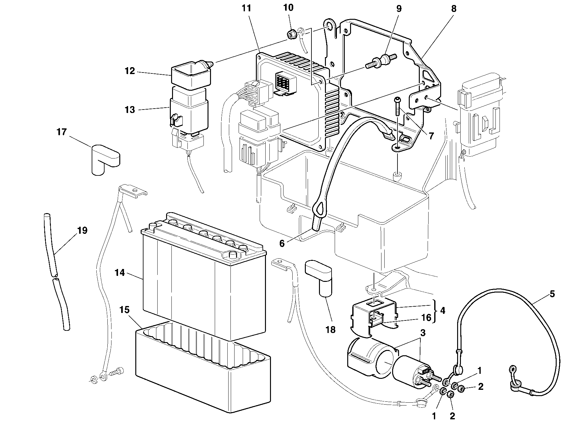 300 BATTERIE POUR SUPERSPORT 900 SS 1999