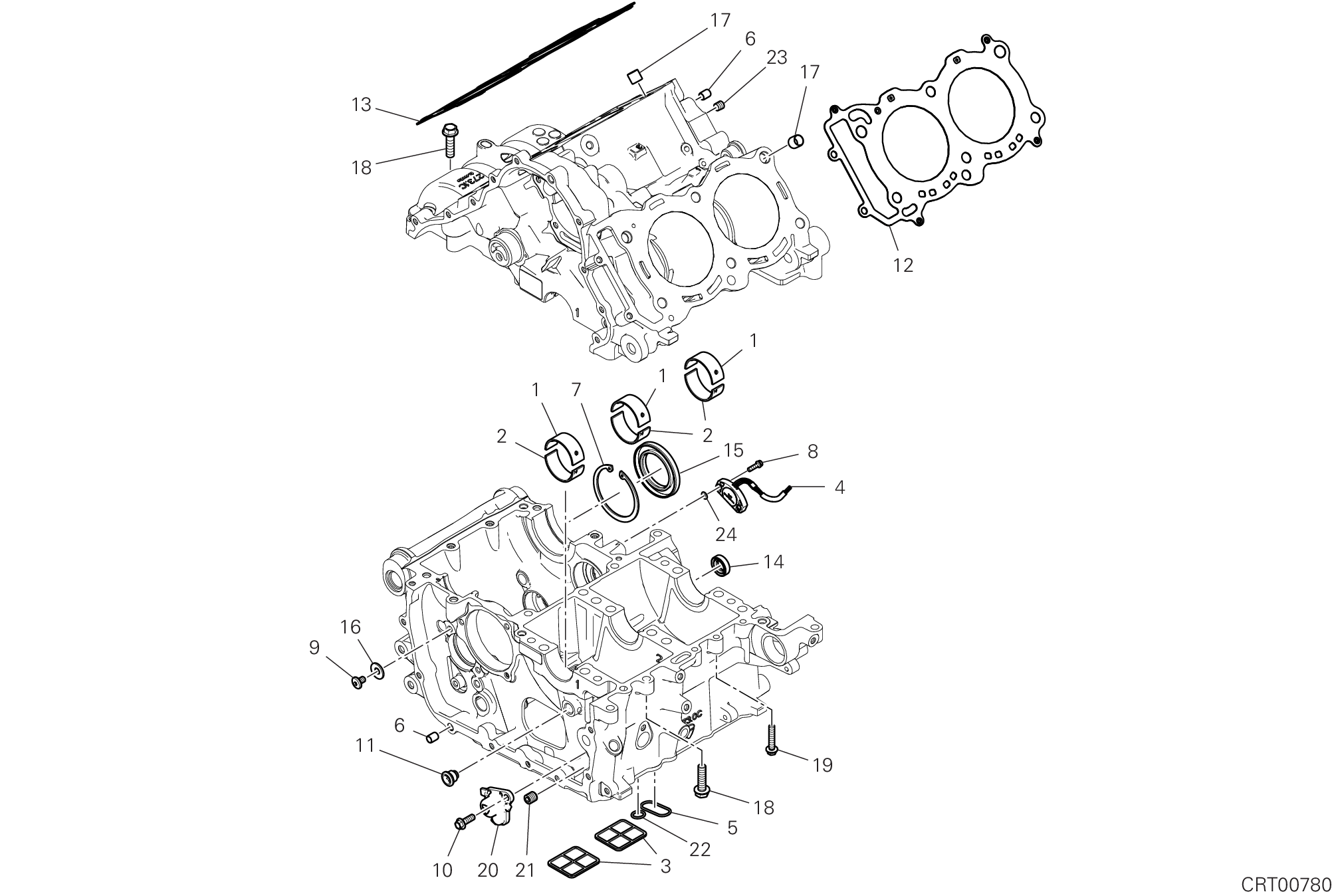 09B PAIRE DE DEMI CARTERS POUR SUPERBIKE PANIGALE V4 SPECIALE 2018