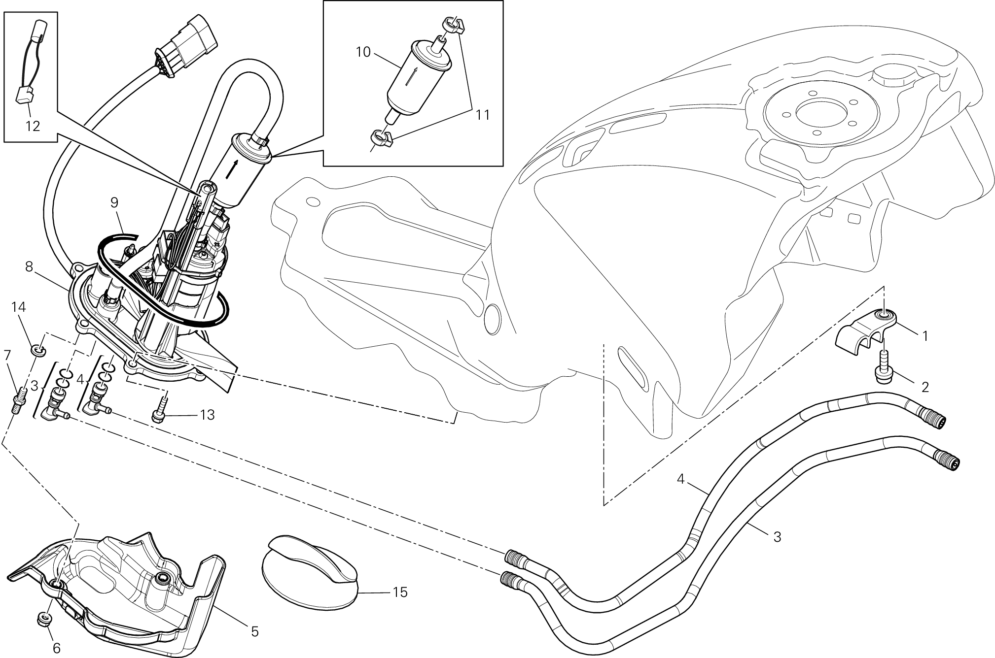 036 POMPE A CARBURANT POUR MONSTER 659 AUSTRALIA 2013