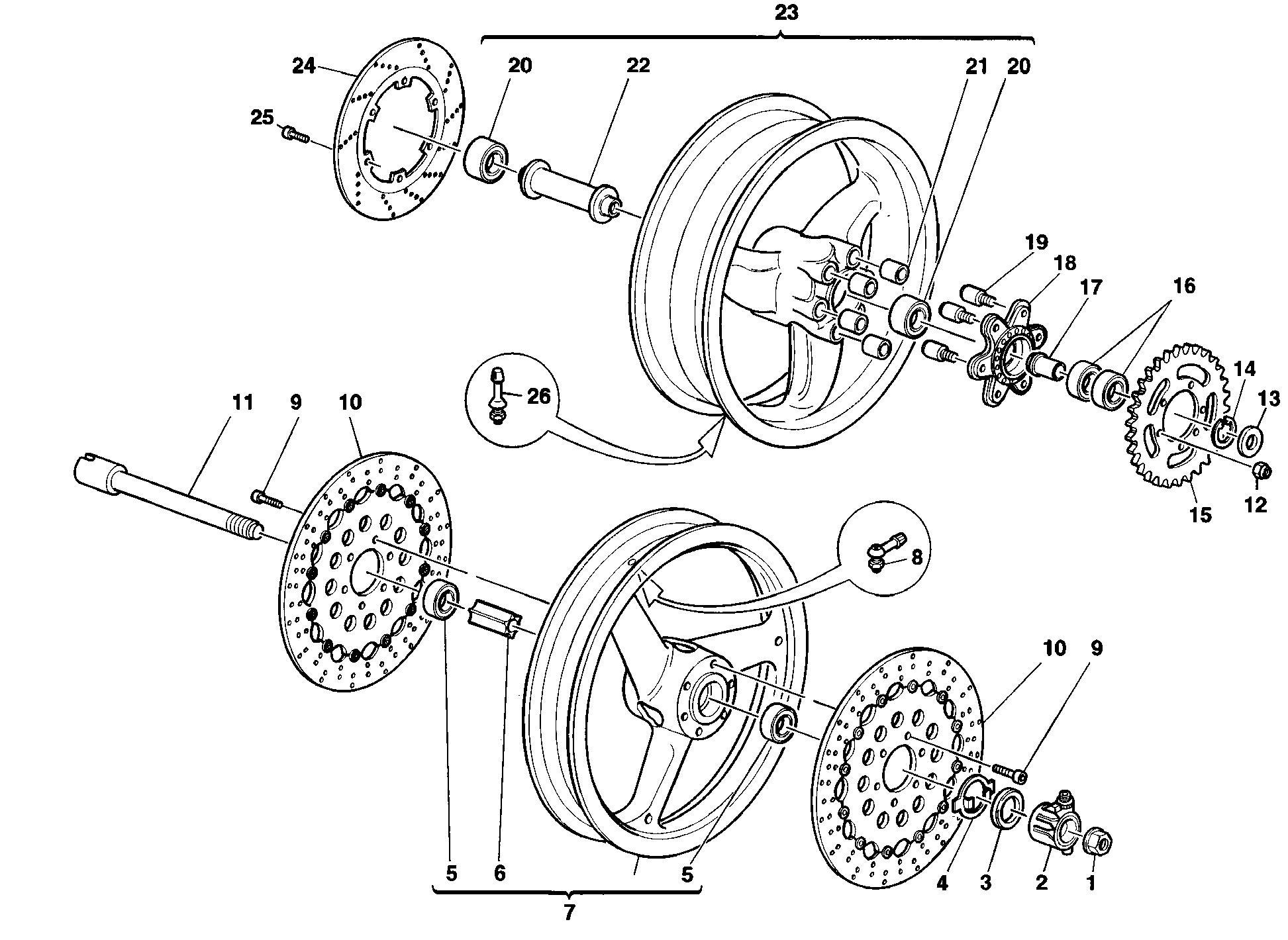 038 ROUES POUR SPORT TOURING ST2 1998