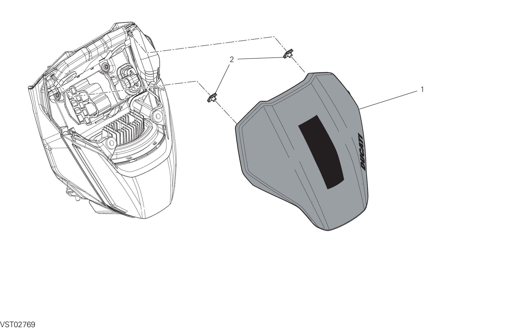 36A CAPOT AVANT POUR HYPERMOTARD 698 MONO 2025