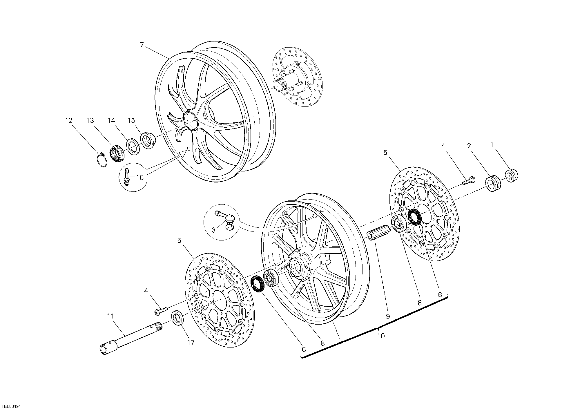 025 ROUES POUR MONSTER 1100 2010