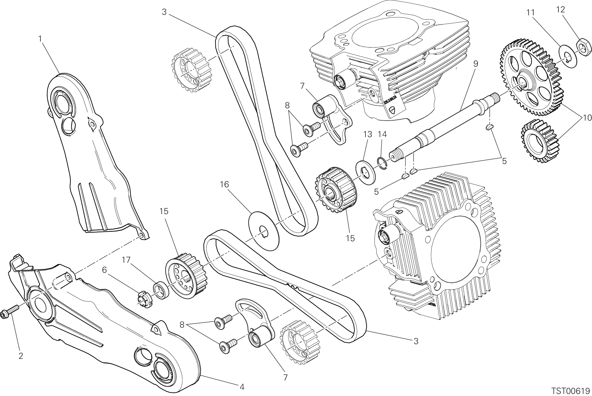 07A DISTRIBUTION POUR SCRAMBLER 1100 SPORT PRO 2025