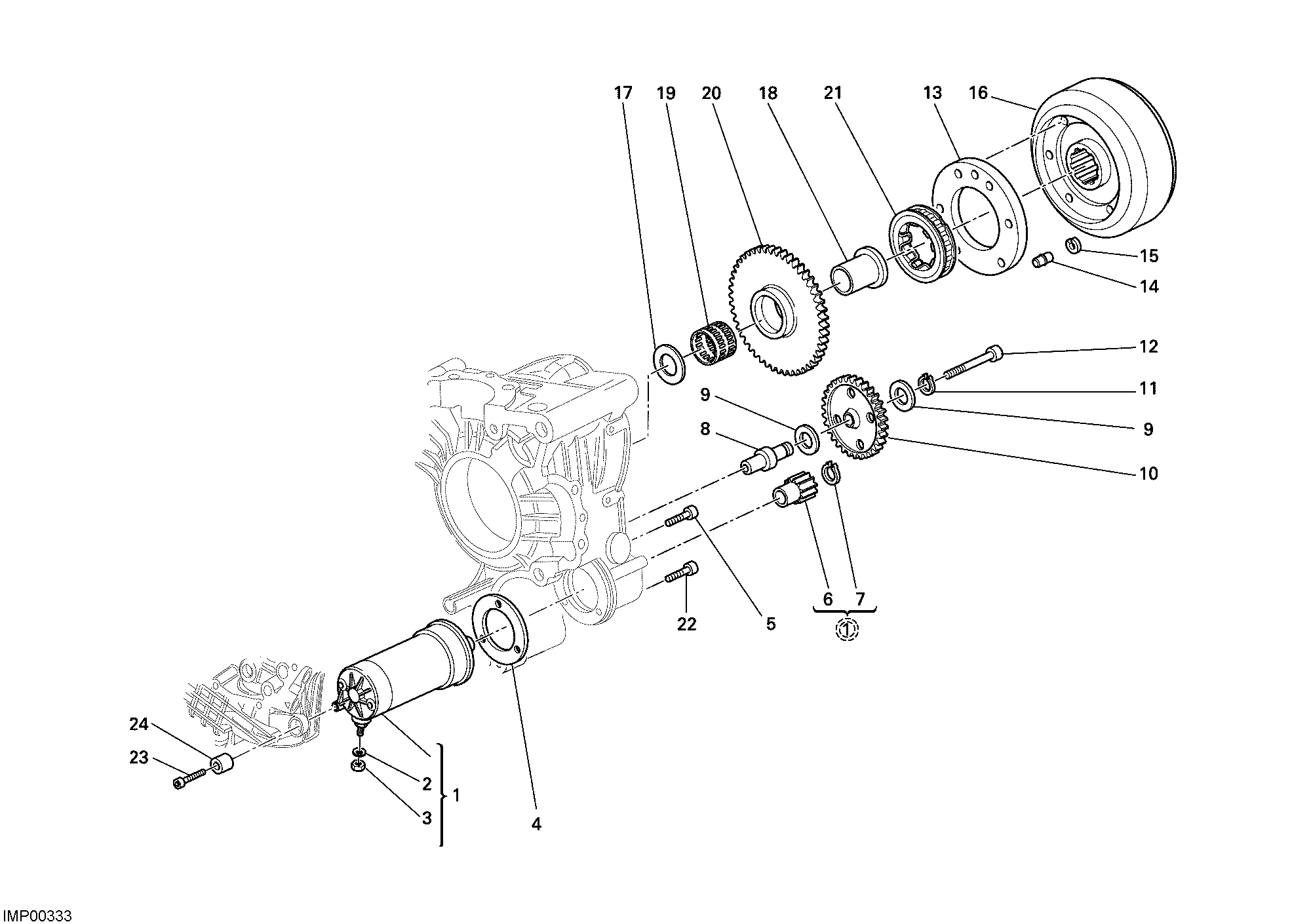 012 DEMARREUR ELECTRIQUE POUR SPORTCLASSIC GT1000 2007
