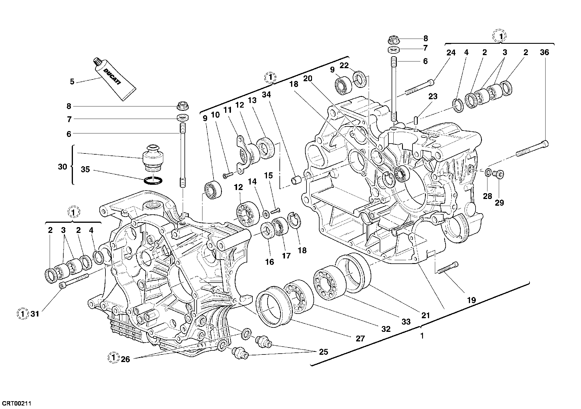 010 CARTER MOTEUR POUR SPORT TOURING ST4 S ABS 2005