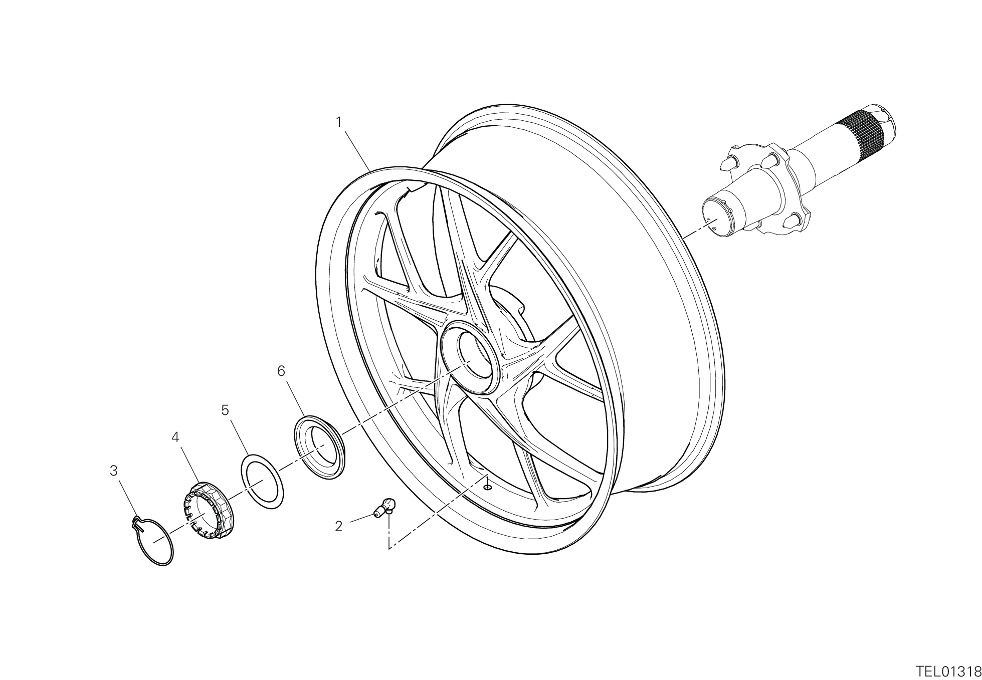 29A ROUE ARRIERE POUR SUPERBIKE PANIGALE V2 2021