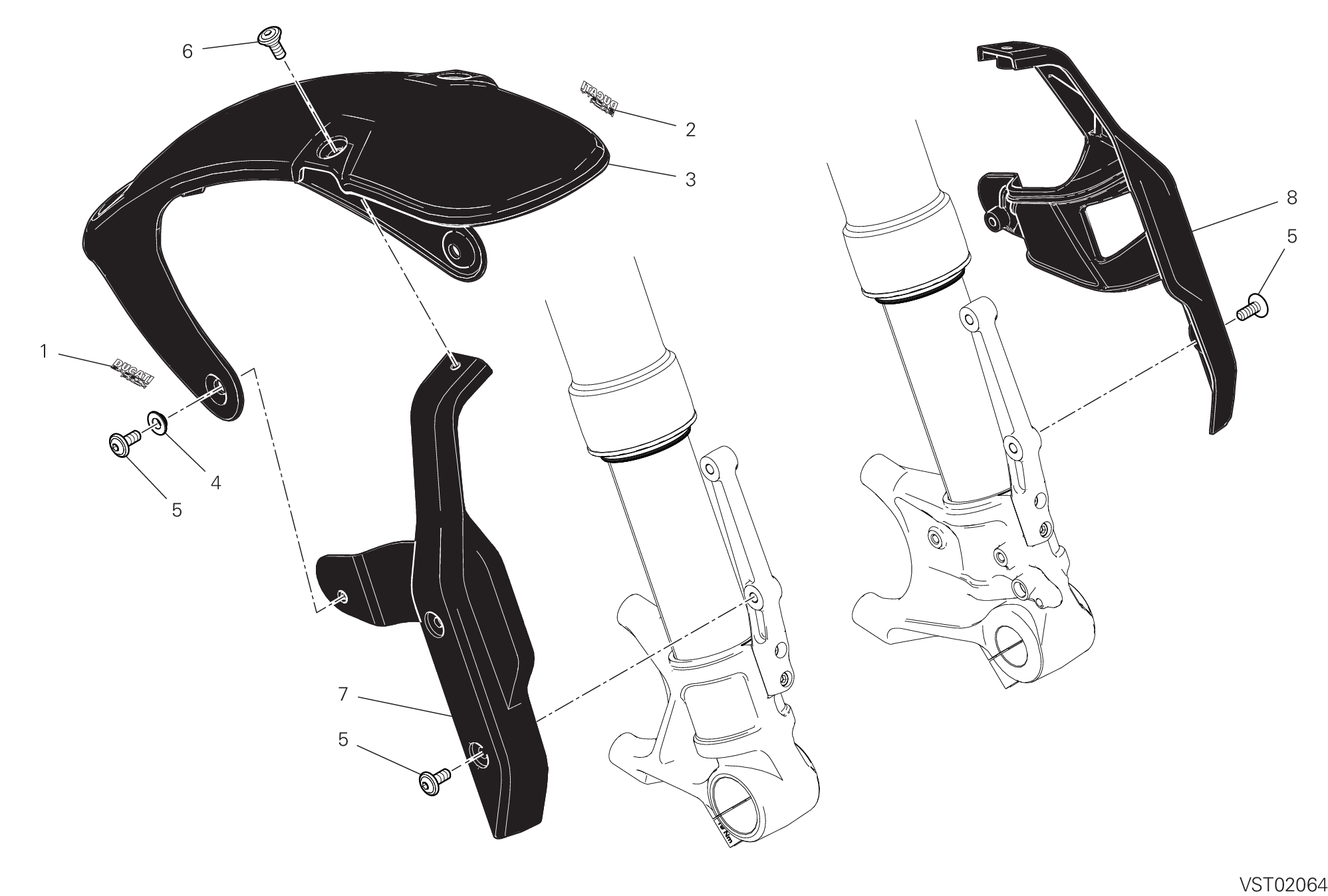 24A GARDE BOUE AVANT POUR SCRAMBLER 1100 SPORT PRO 2022