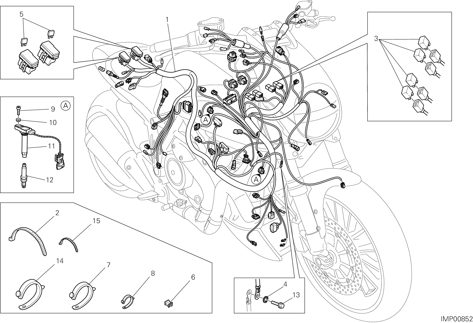 18B FAISCEAU DE FILS POUR DIAVEL STRADA 2014
