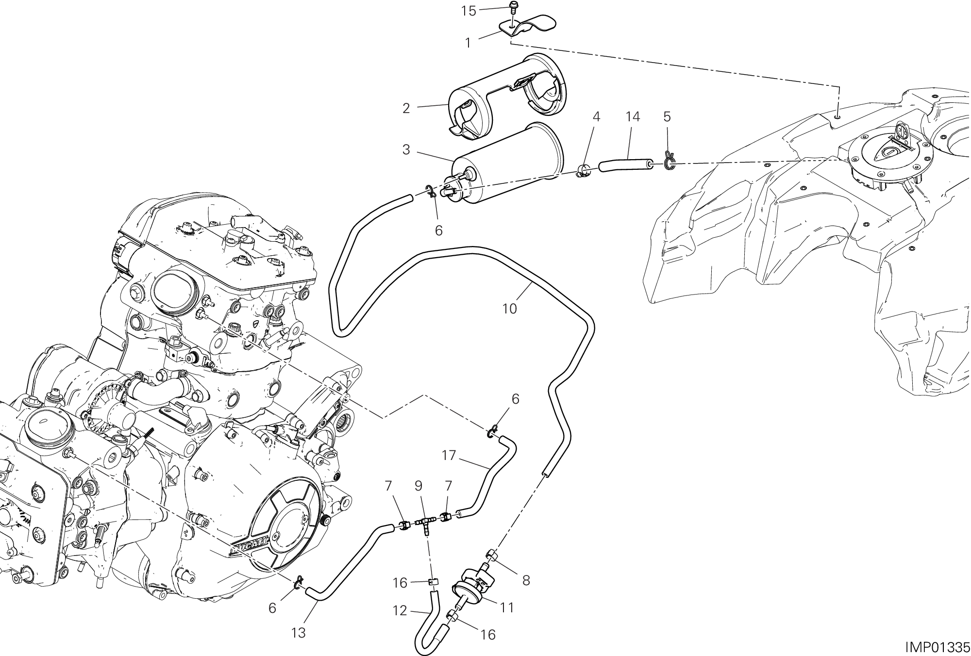 35B FILTRE CANISTER POUR DIAVEL 1260 2019