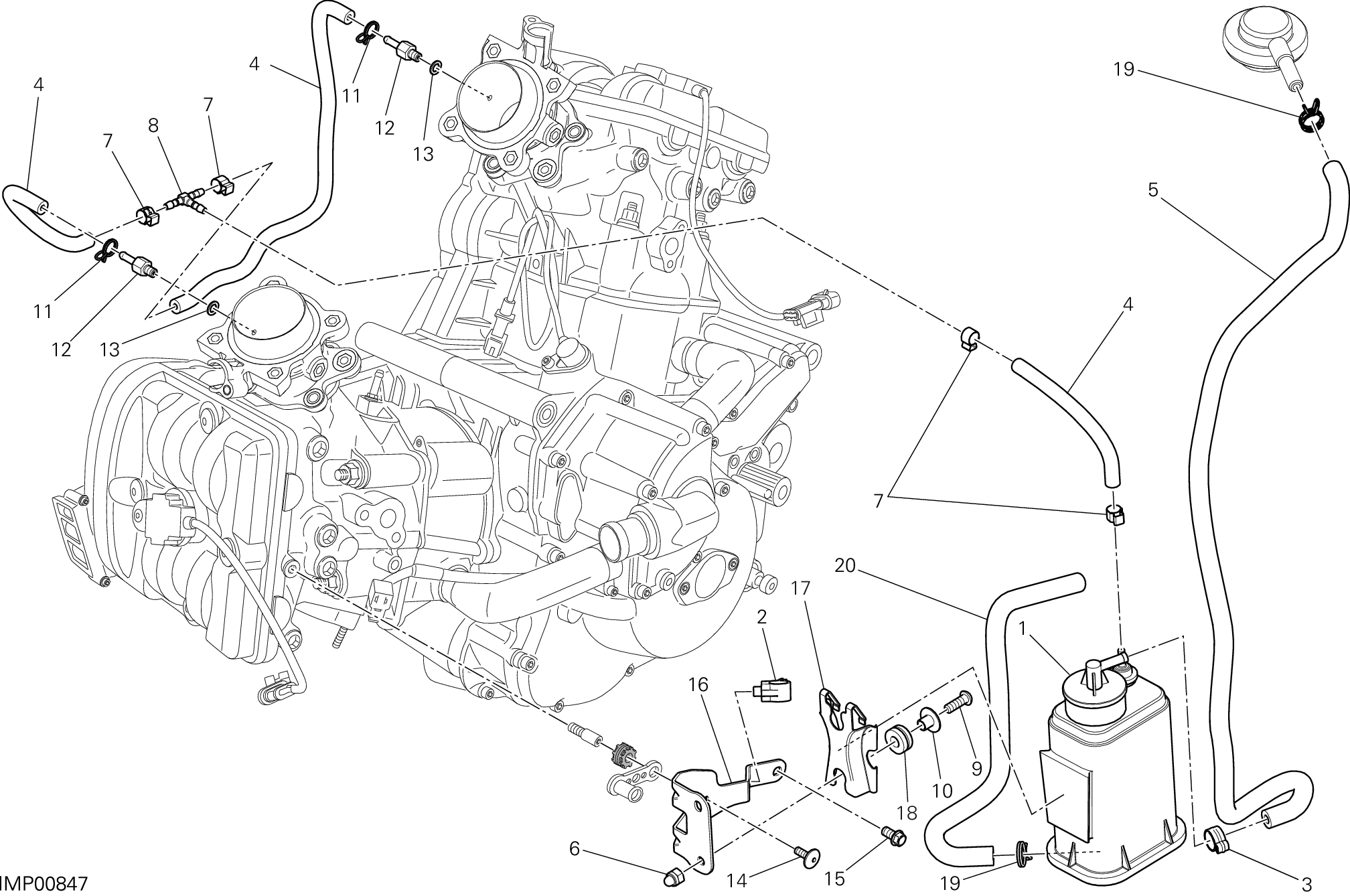 036 CANISTER POUR HYPERMOTARD HYPERSTRADA 2013