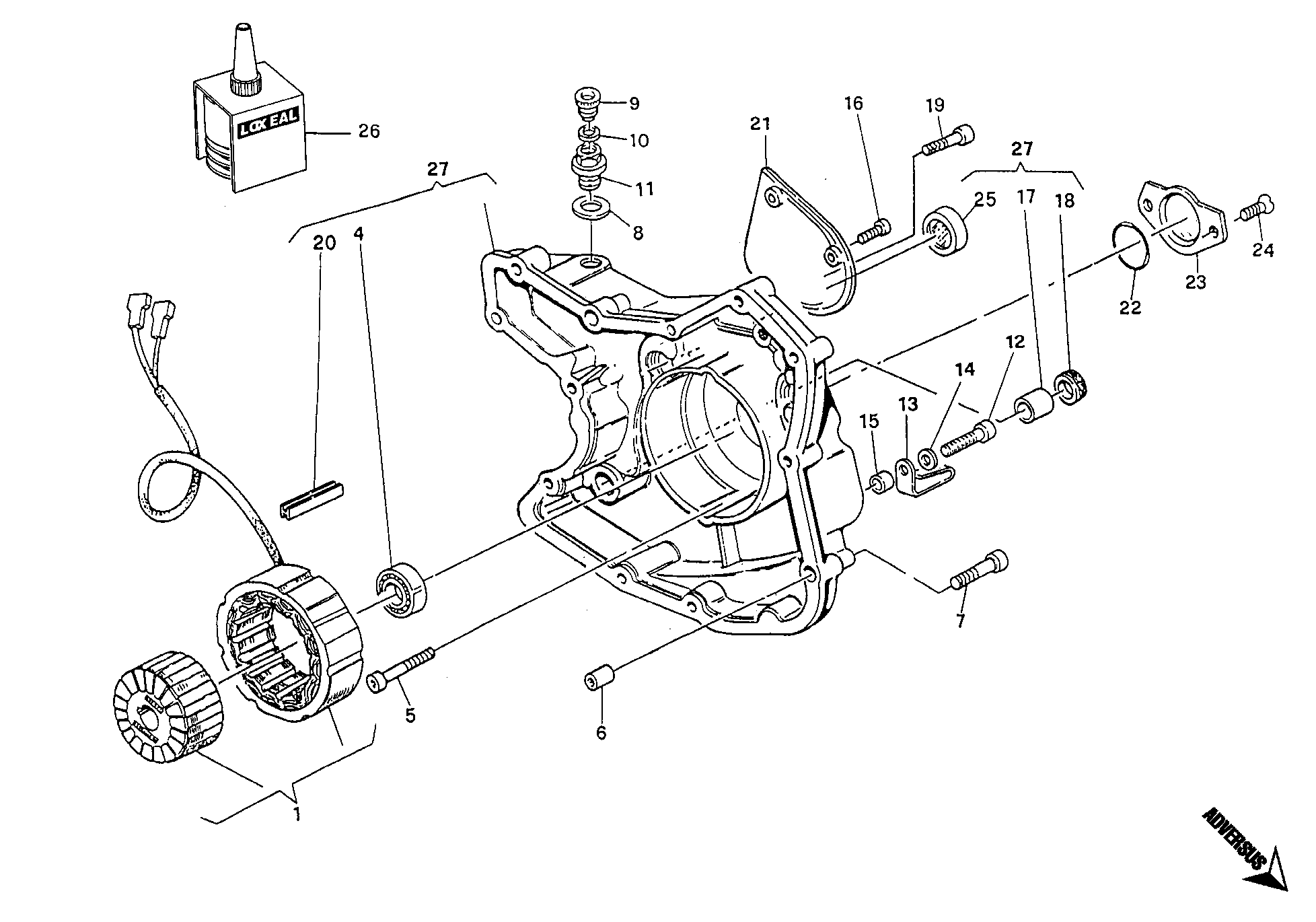 011 COUVERCLE GENERATEUR POUR MONSTER 750 1996