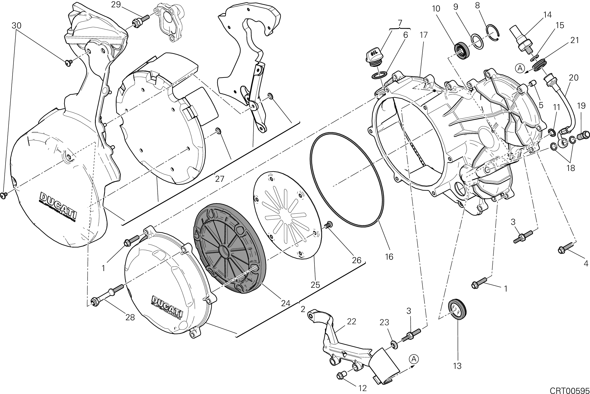 05A COUVERCLE DEMBRAYAGE DISTRIBUTION JAP POUR SUPERBIKE 1199 PANIGALE S 2012