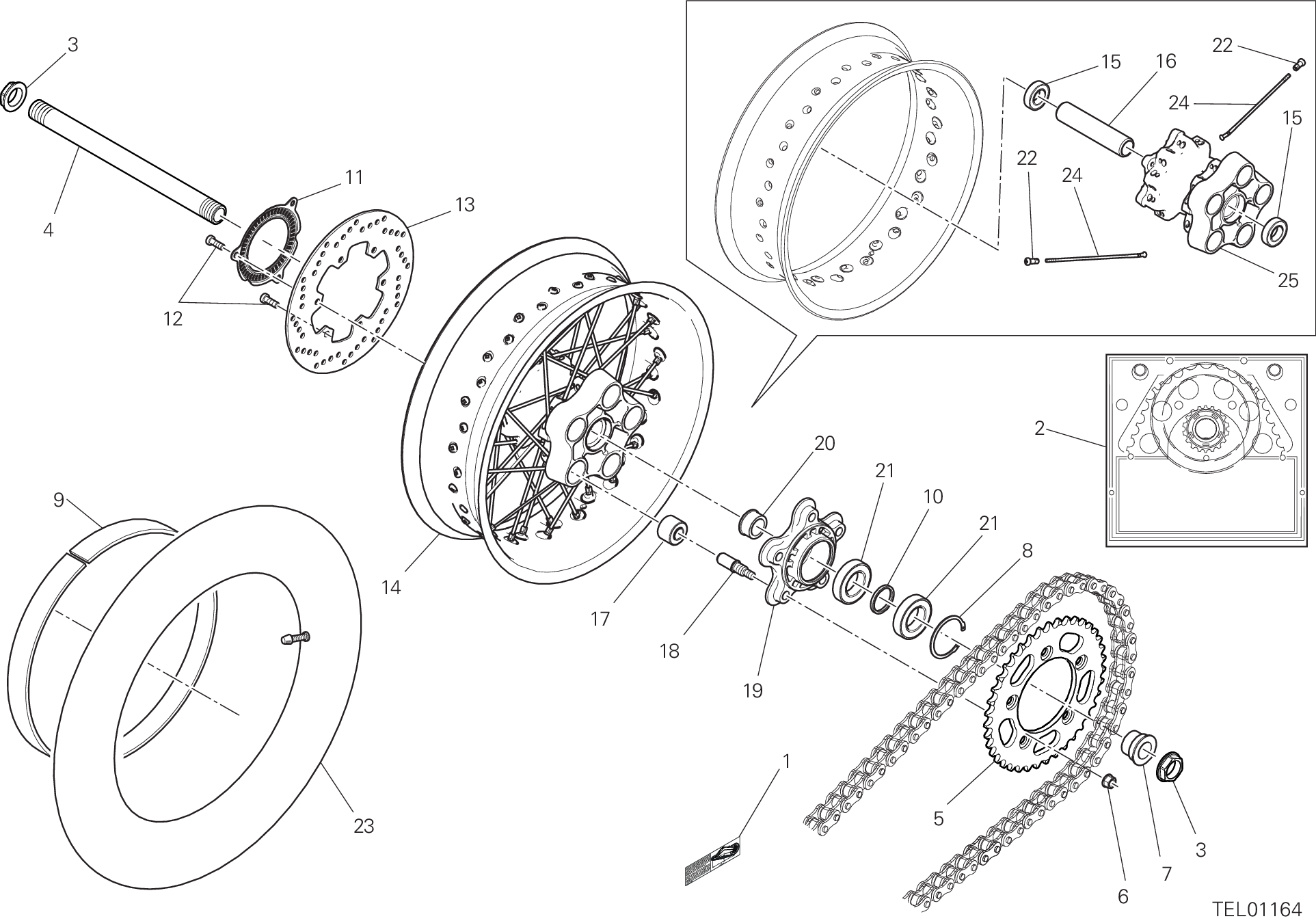 29A ROUE ARRIERE POUR SCRAMBLER 1100 SPECIAL 2018