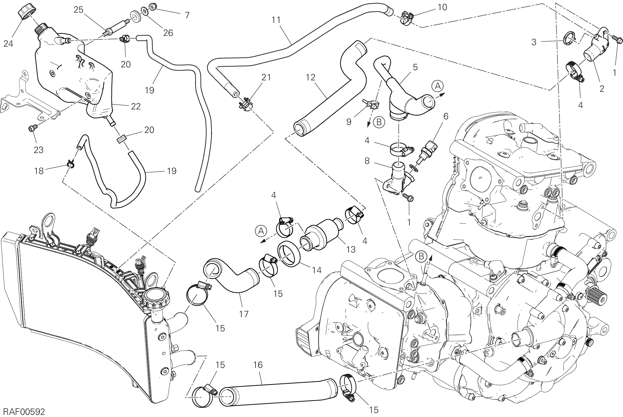 031 CIRCUITO DI RAFFREDDAMENTO POUR SUPERSPORT 2017